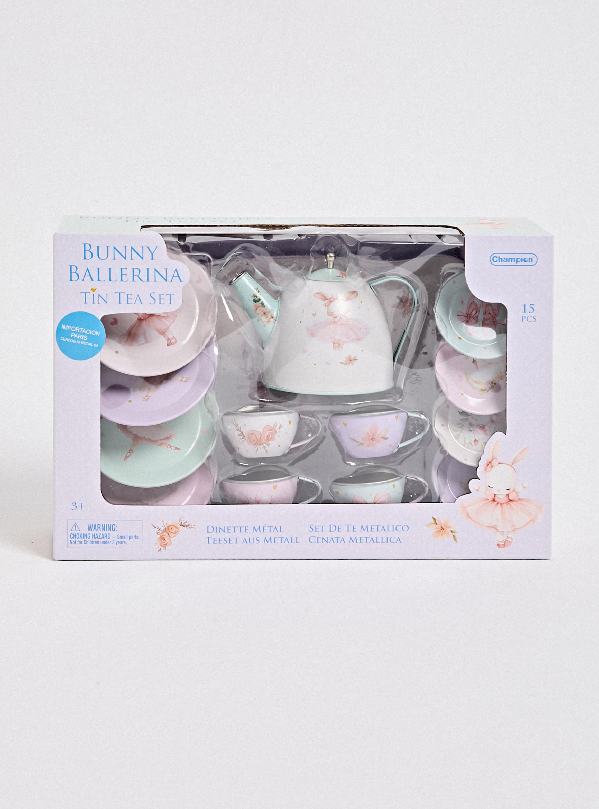 Accesorios Mini Hogar Set de Té Conejita Bailarina 15 Piezas-2