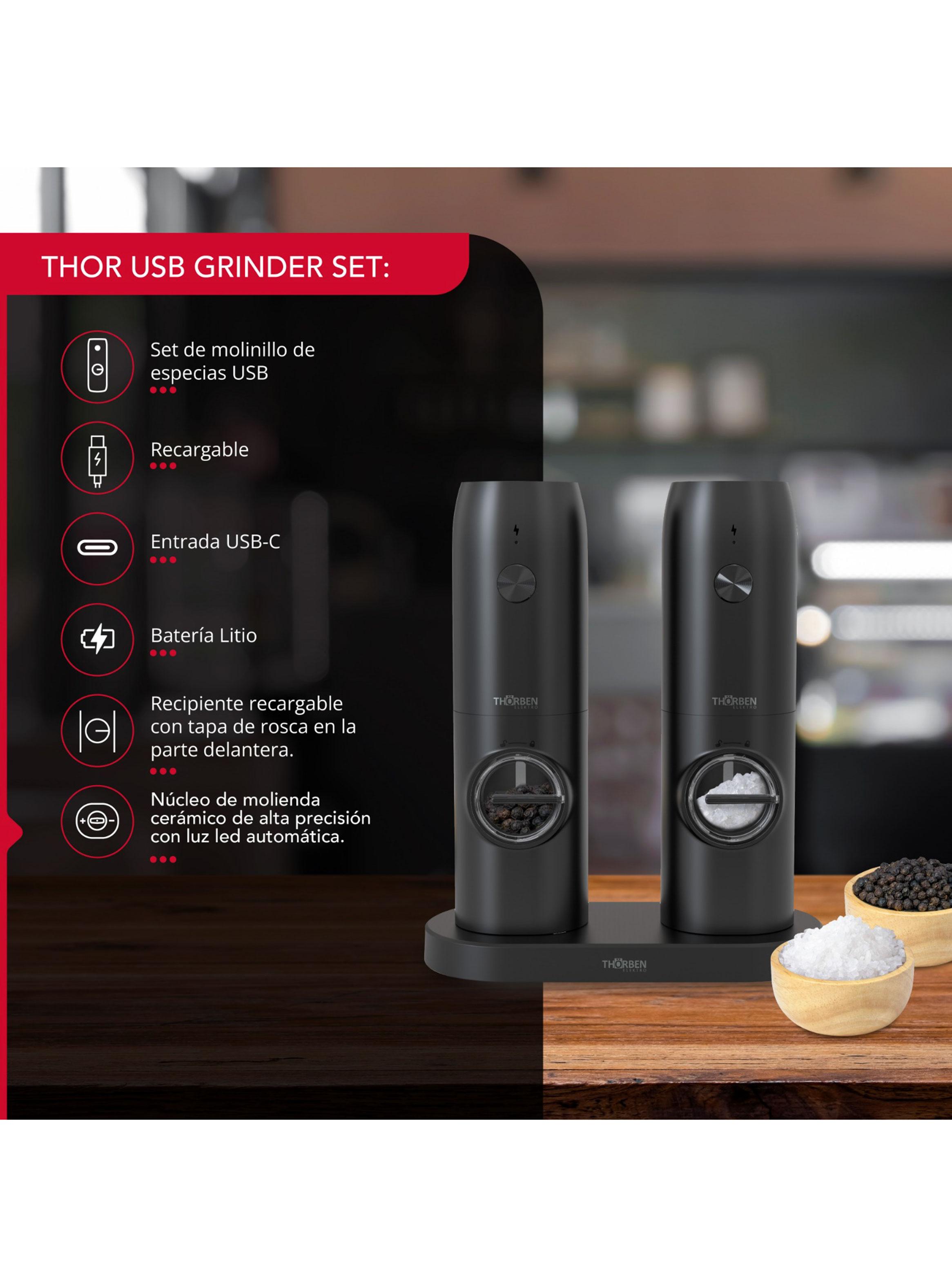 Moledora de Especias USB Grinder Set-2