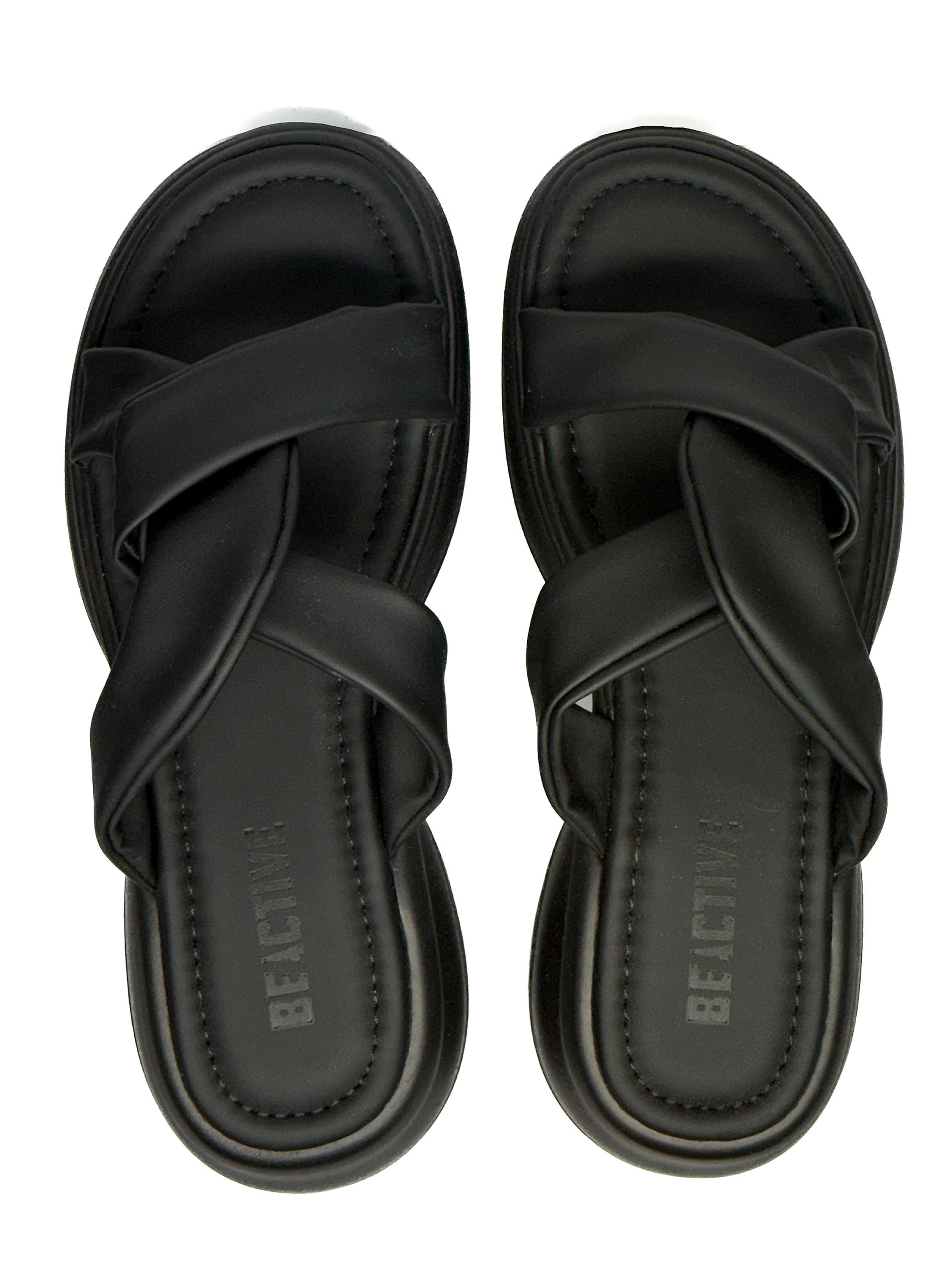 Sandalia Slider con Tiras Cruzadas Mujer-2