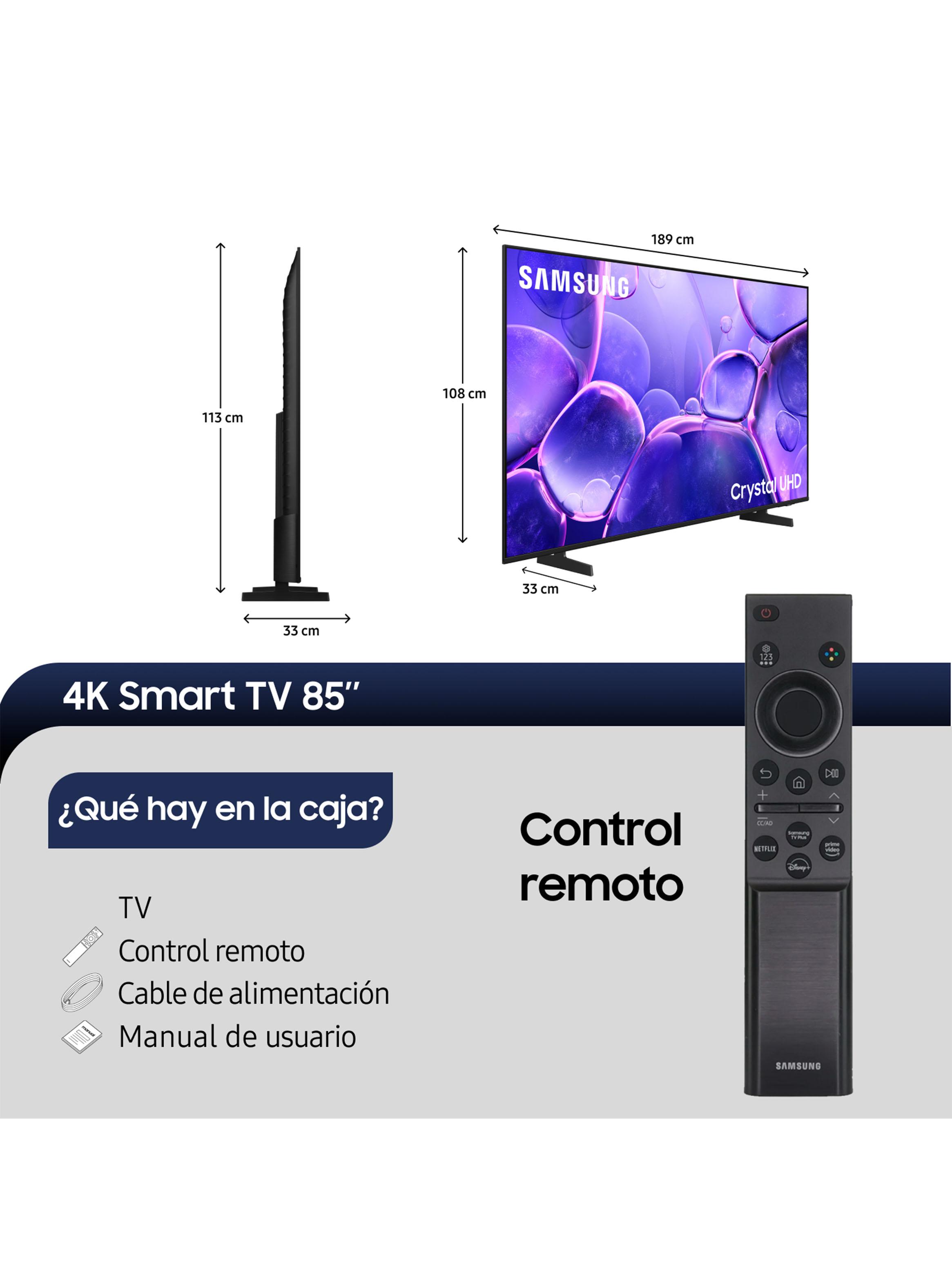 LED Smart TV 85" 4K UHD Crystal U8000F 2025-1