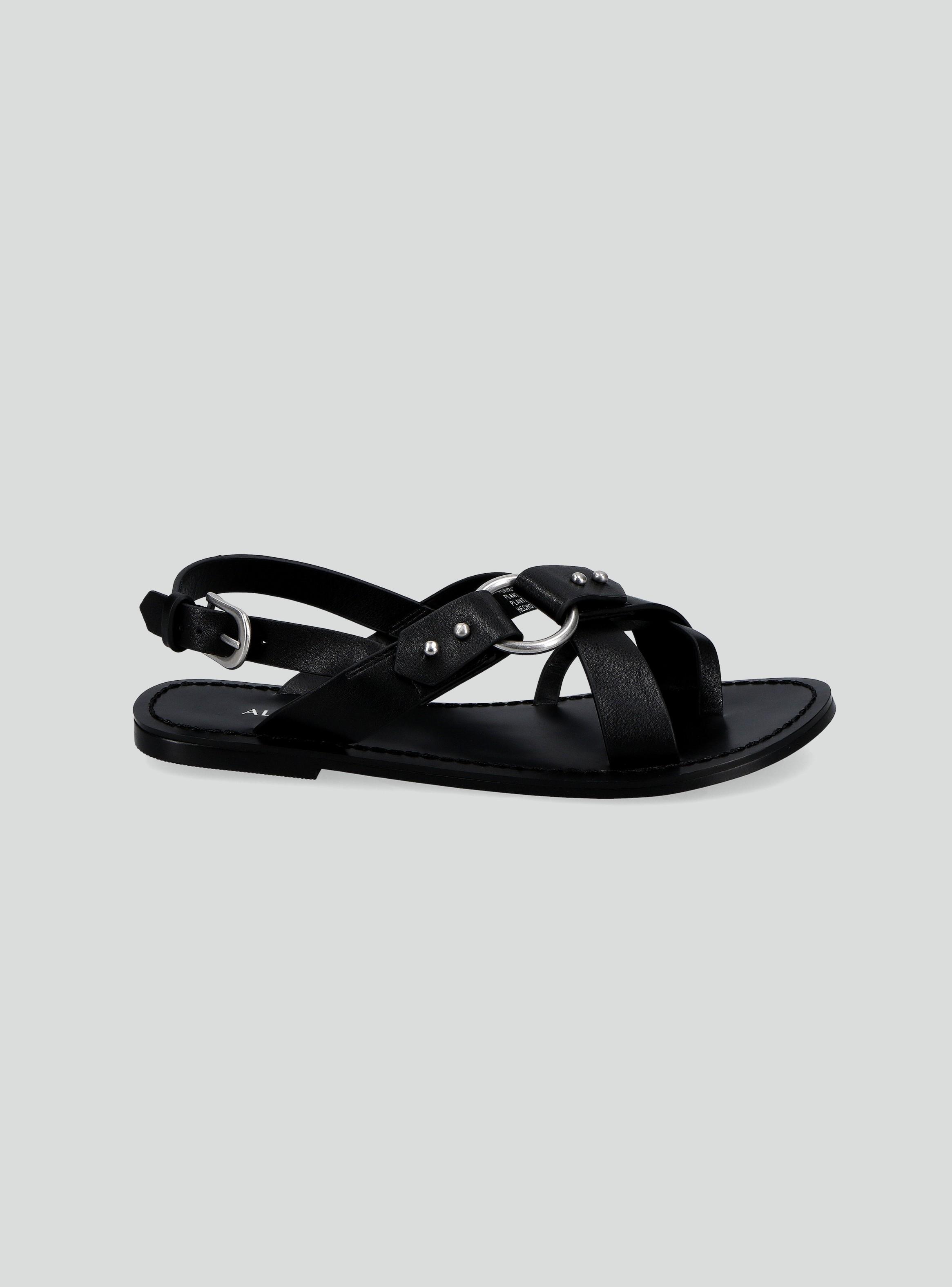 Sandalia Cruzada Flat Mujer-0