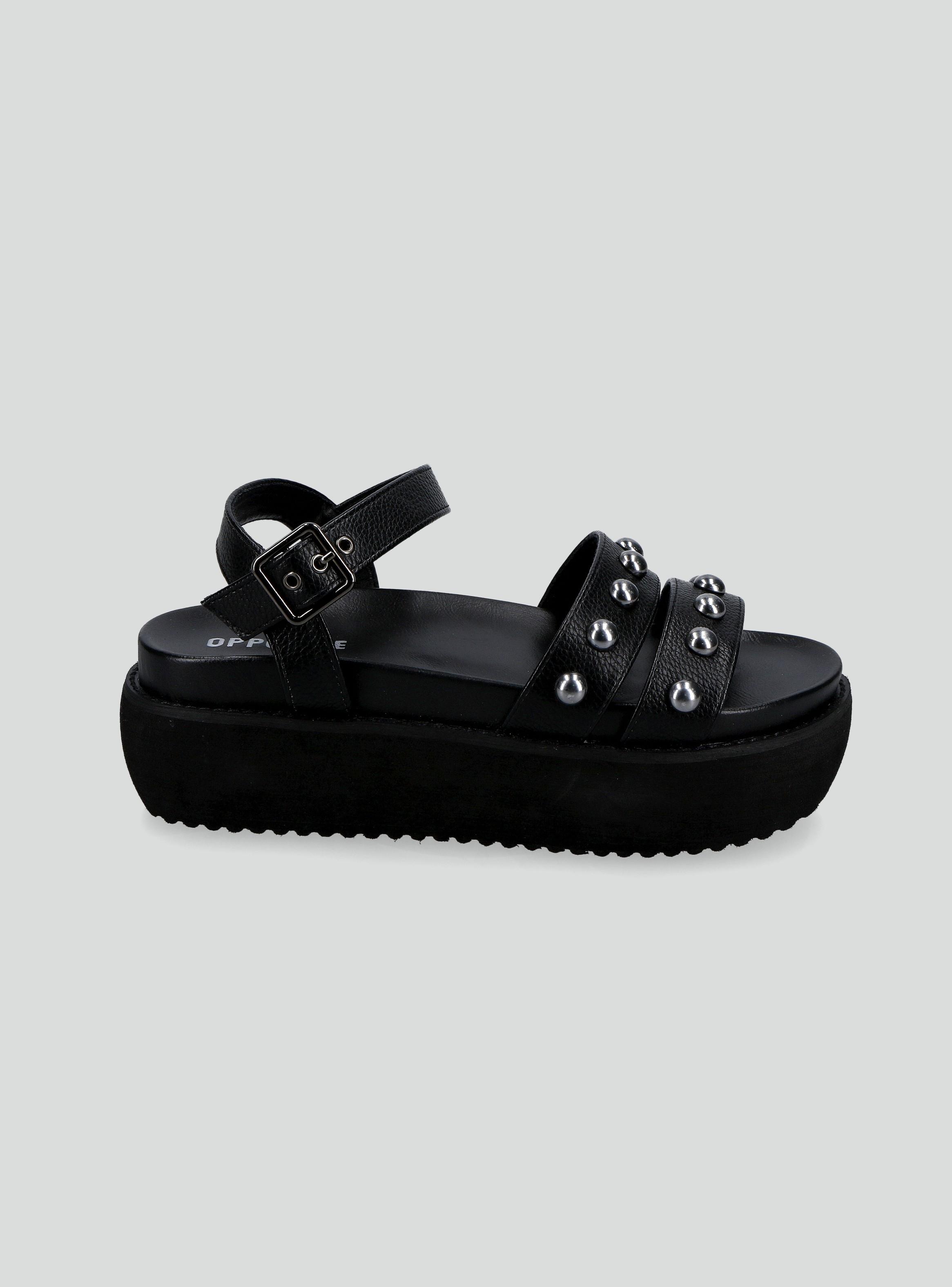 Sandalia Plataforma Tachas  Mujer-0