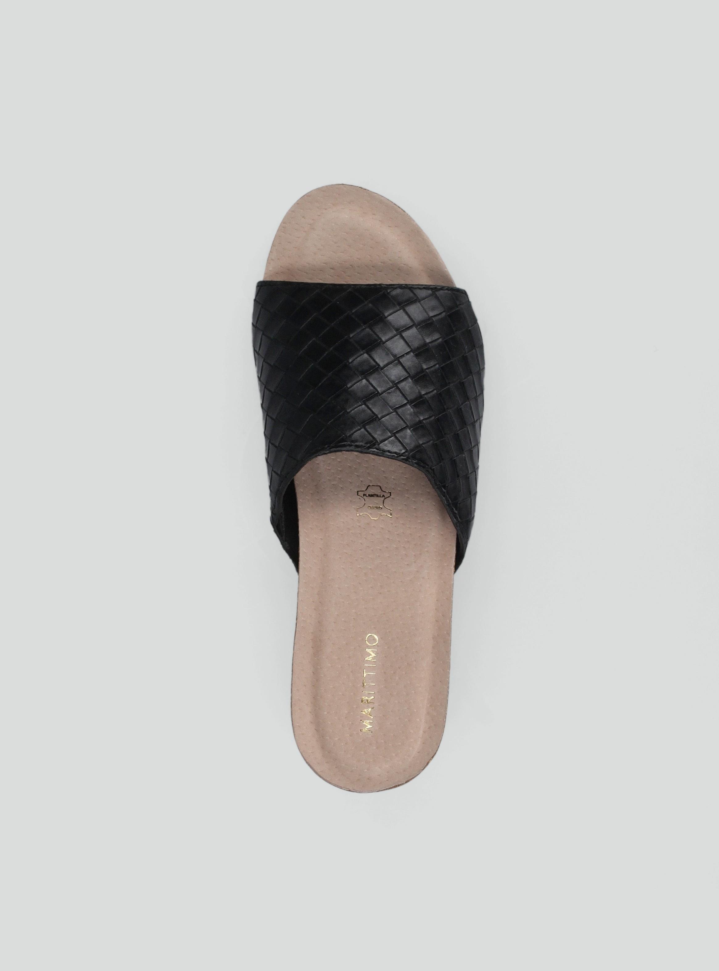 Sandalia Slide con Efecto Trenzado Mujer-2