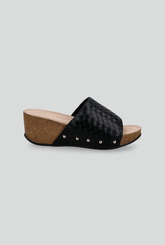 Sandalia Slide con Efecto Trenzado Mujer-3