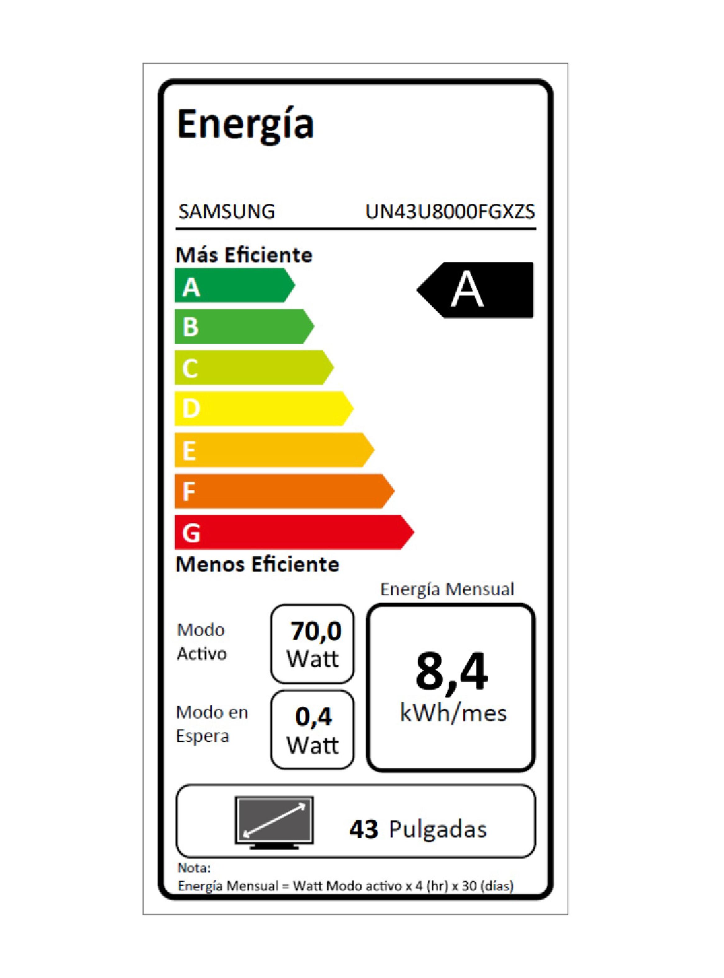 LED Smart TV 43" 4K UHD Crystal U8000F 2025-7