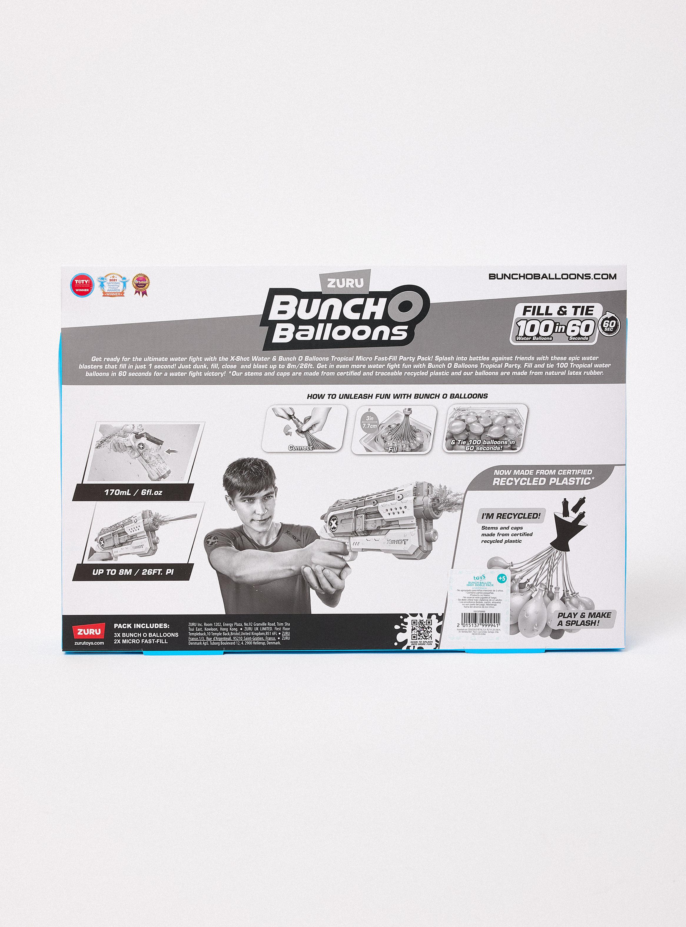 Lanzador de Agua X-Shot Small Fast Fill Blaster + Accesorios-3