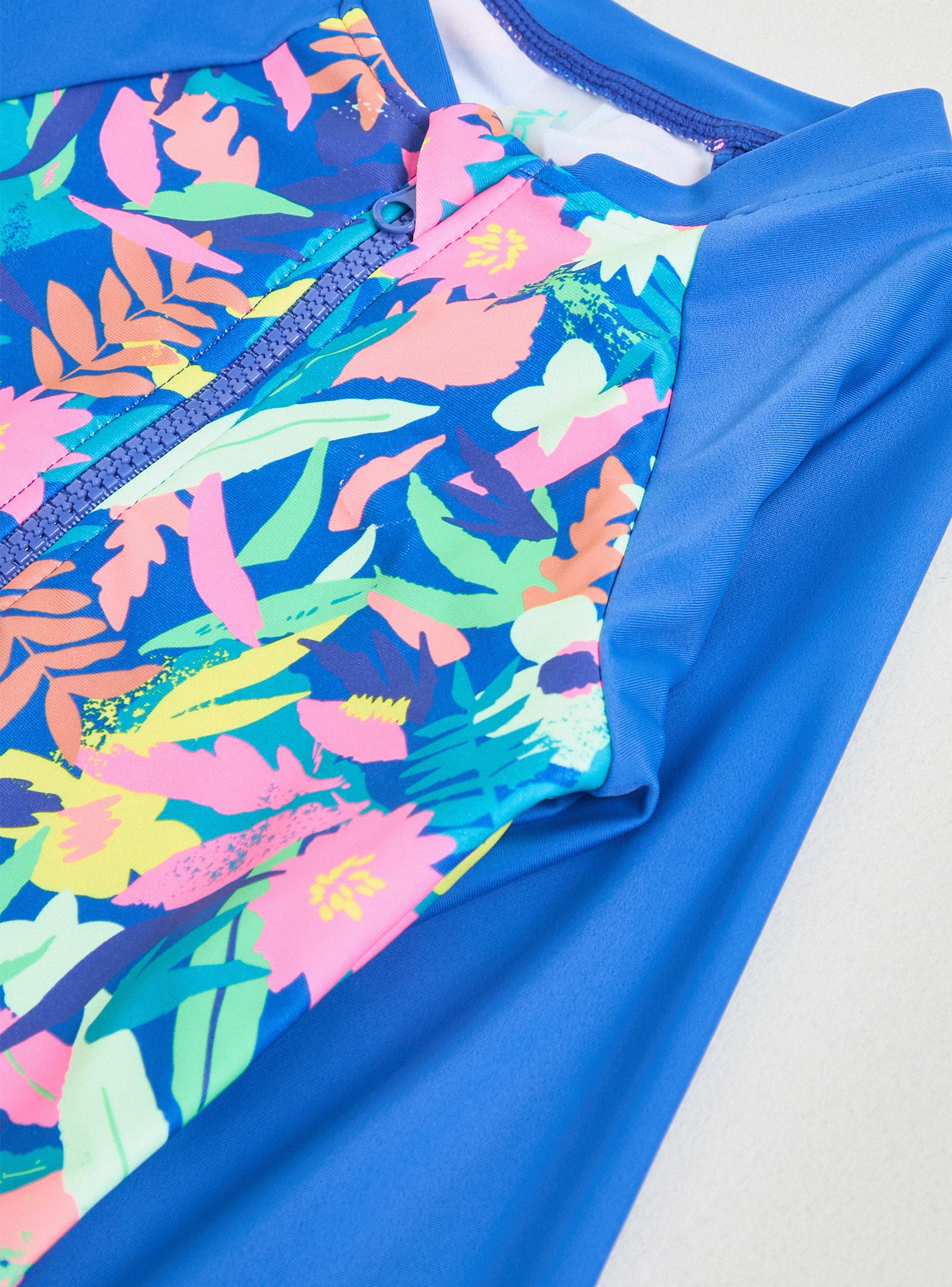 Traje de Baño Manga Larga Raglan con Maxi Estampado-3