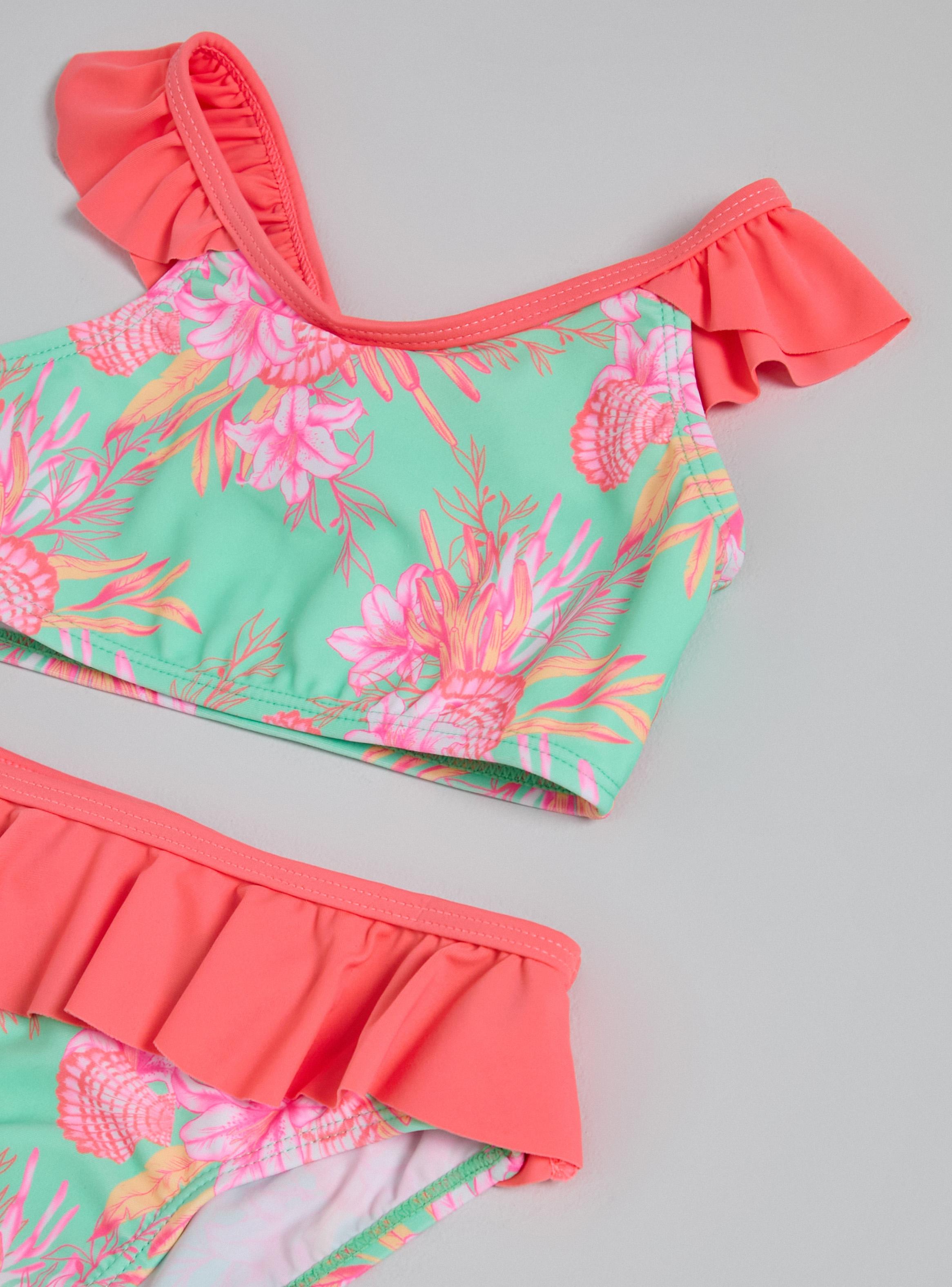 Bikini Estampado Marino con Vuelos-4