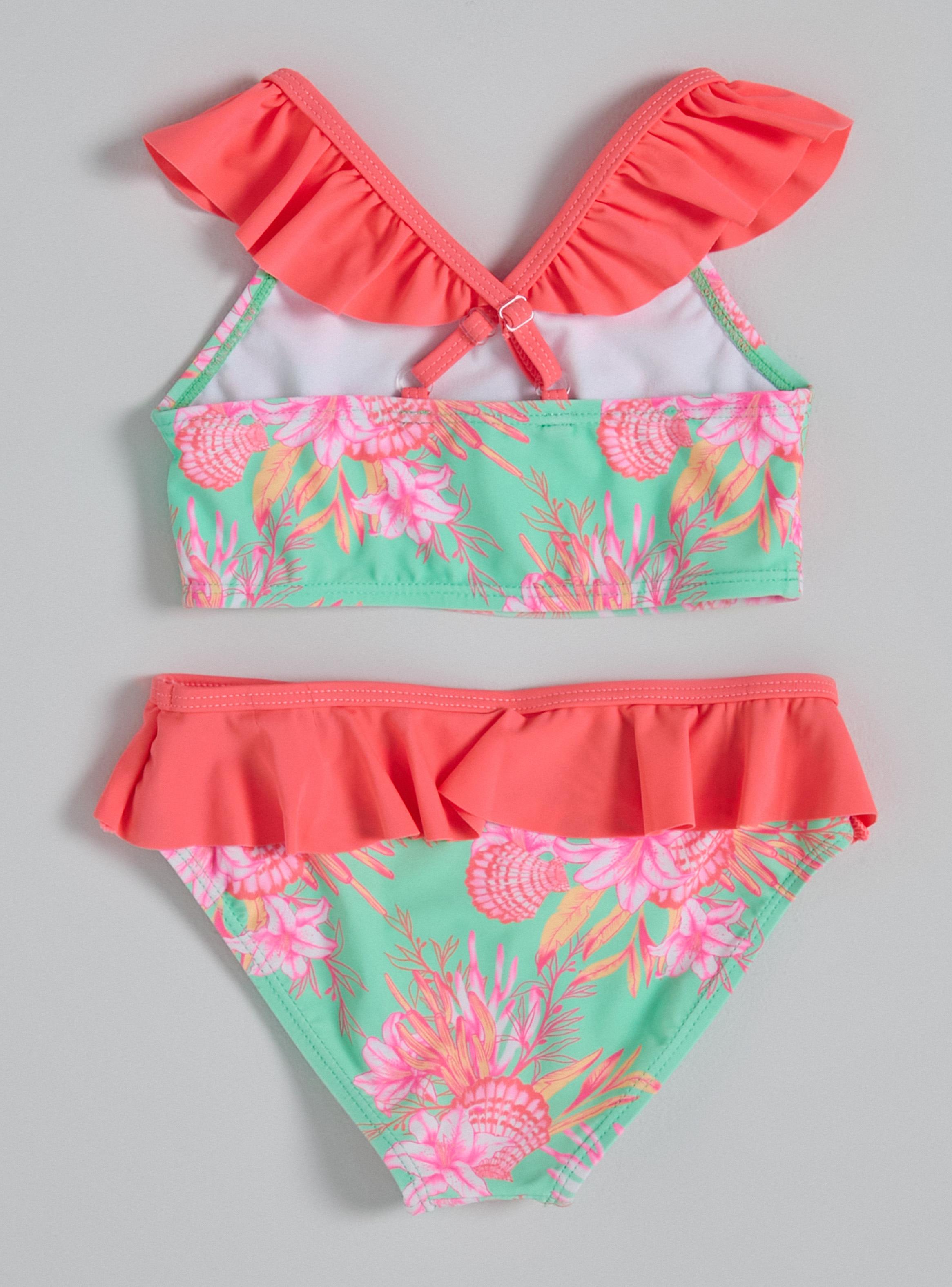 Bikini Estampado Marino con Vuelos-3