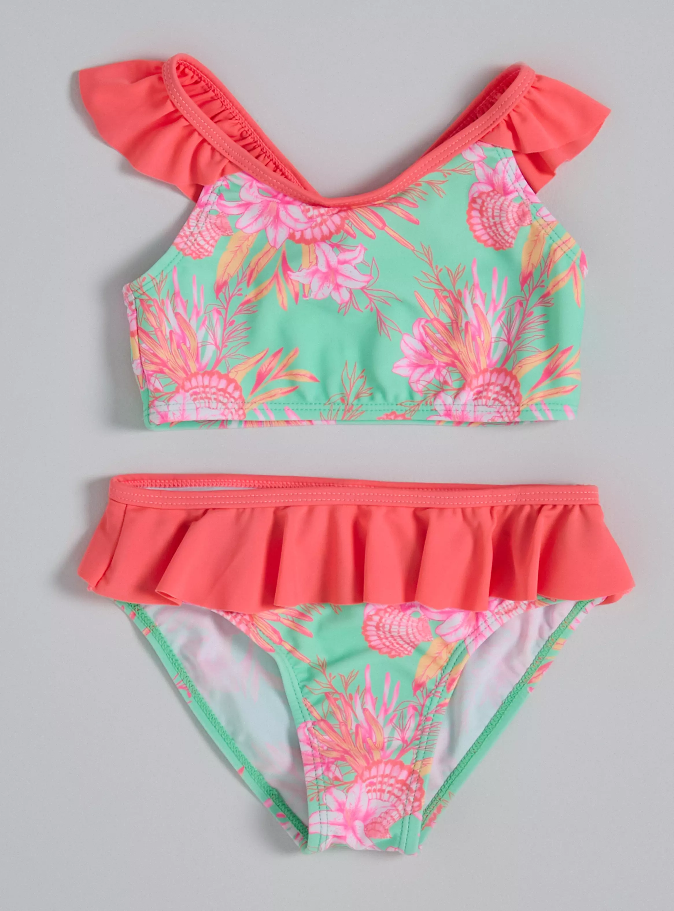 Bikini Estampado Marino con Vuelos-2