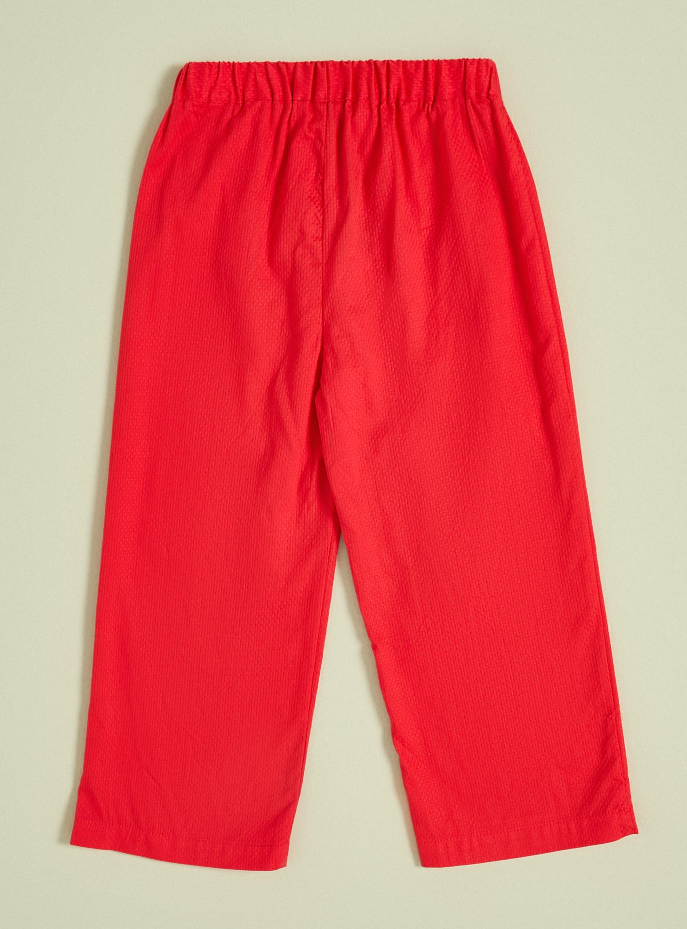 Pantalón Rojo Seersucker-4