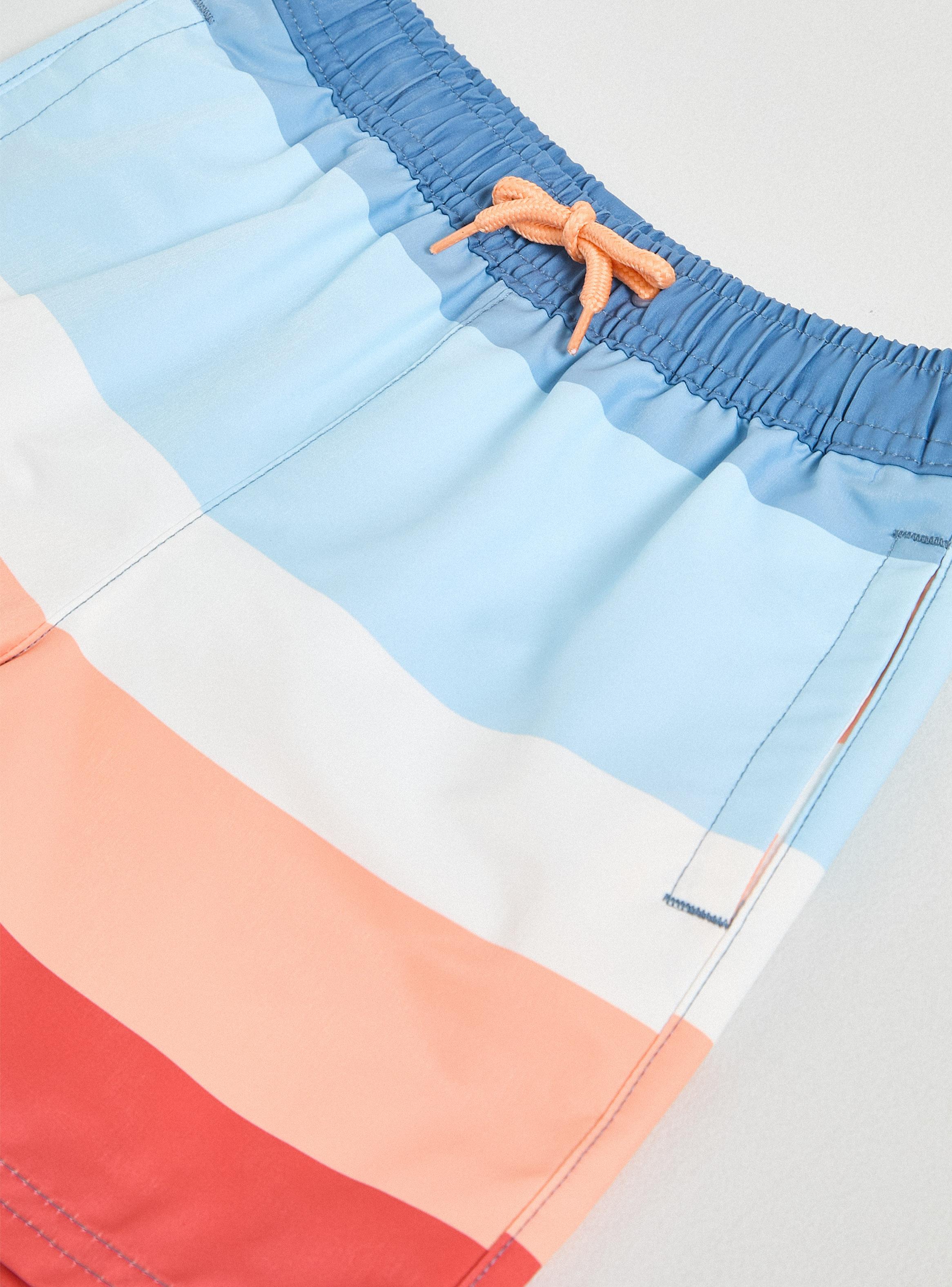 Traje de Baño Short Rayas-1