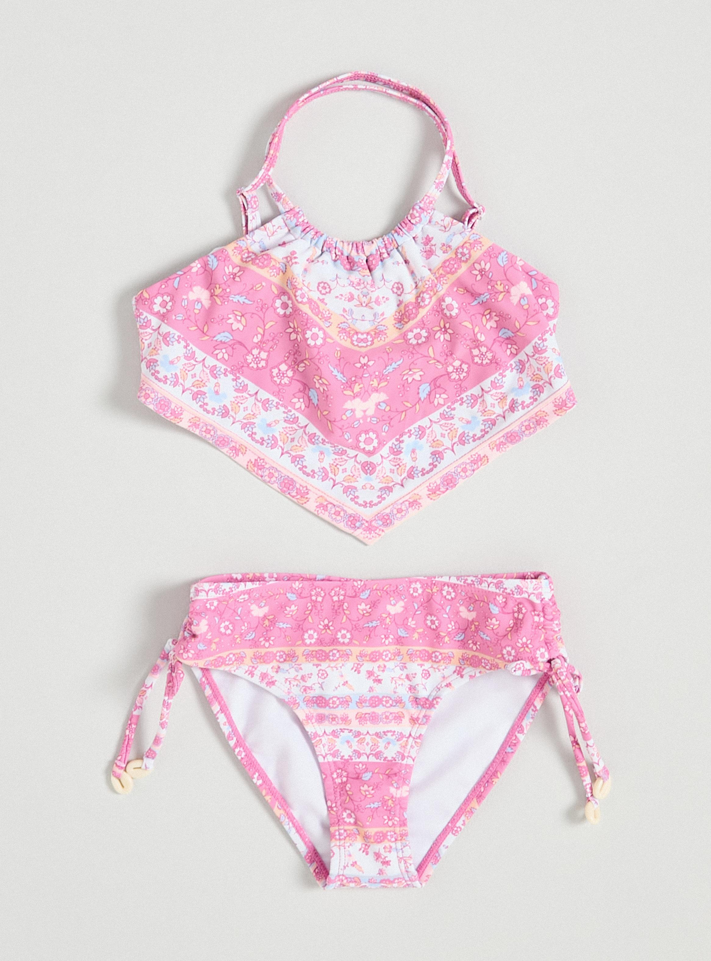 Traje de Baño Bikini Estampado Estilo Pañuelo-1