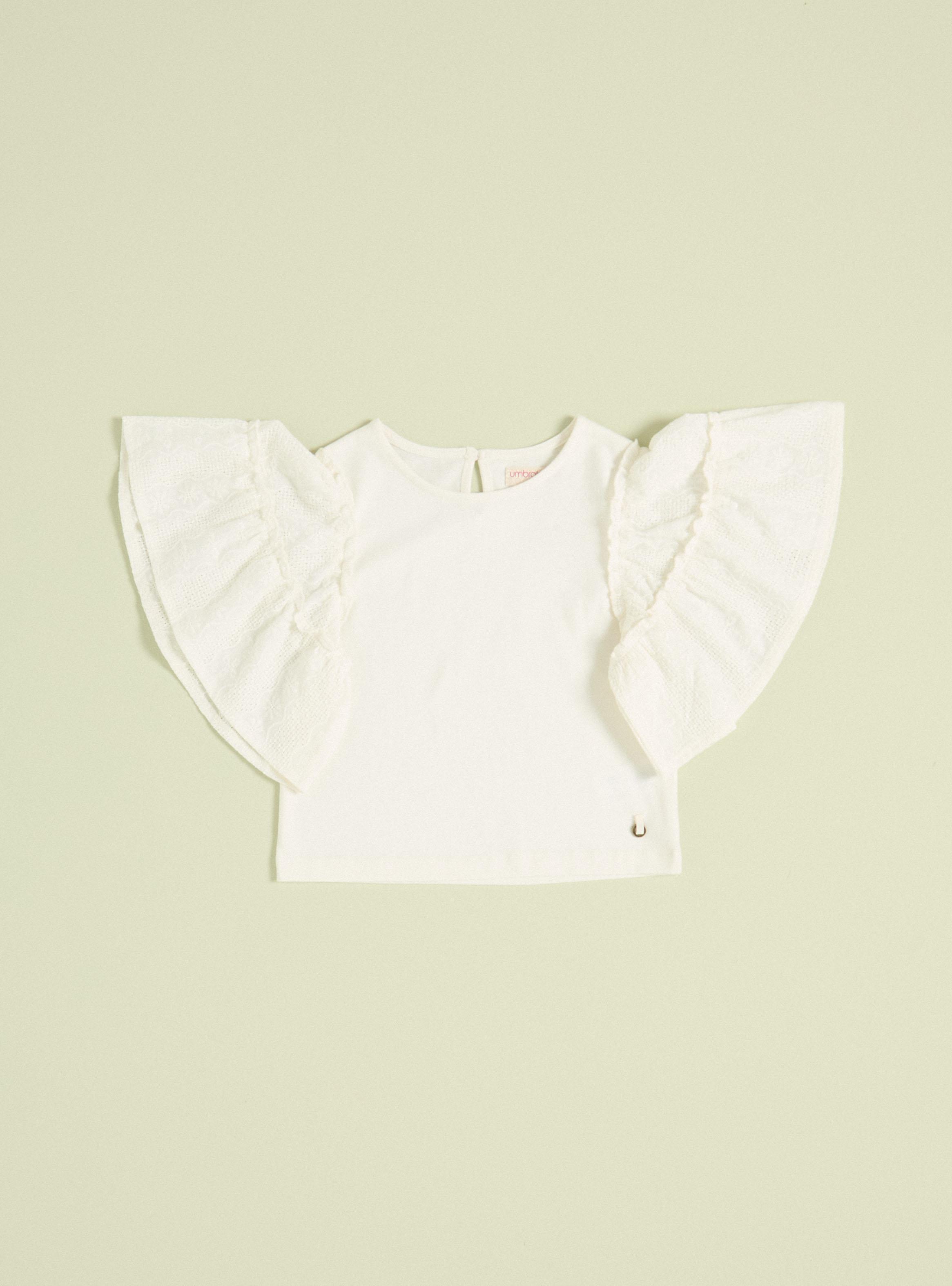 Polera Manga Tela Broderie-0