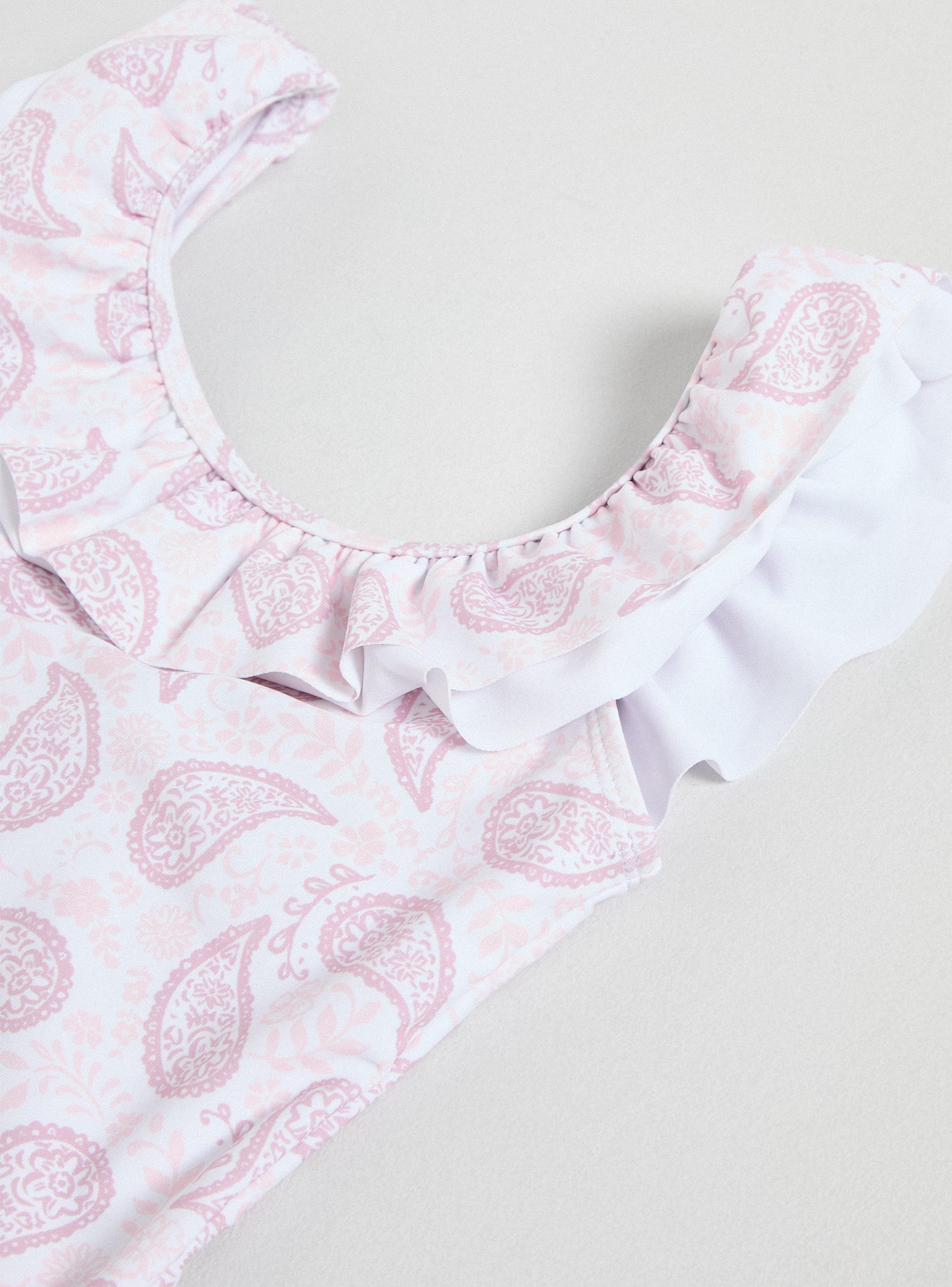 Traje de Baño Enterito con Doble Vuelos-3