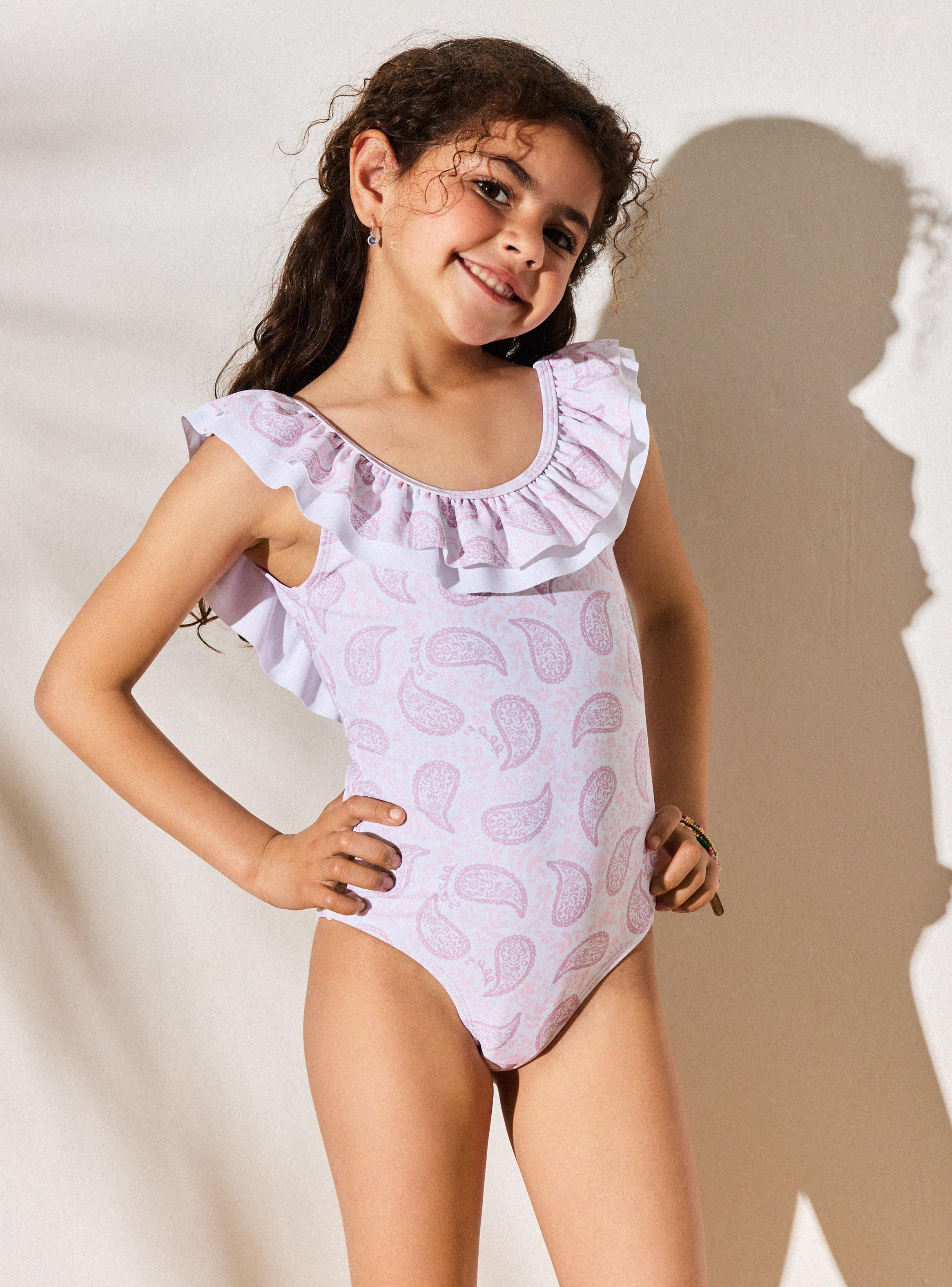 Traje de Baño Enterito con Doble Vuelos-0