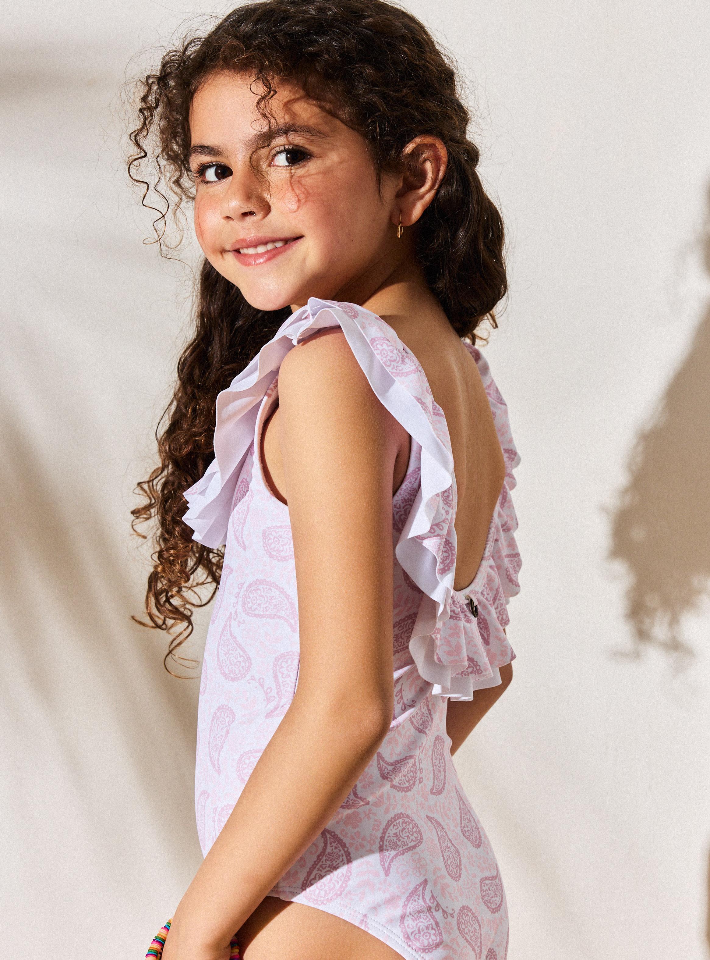 Traje de Baño Enterito con Doble Vuelos-1