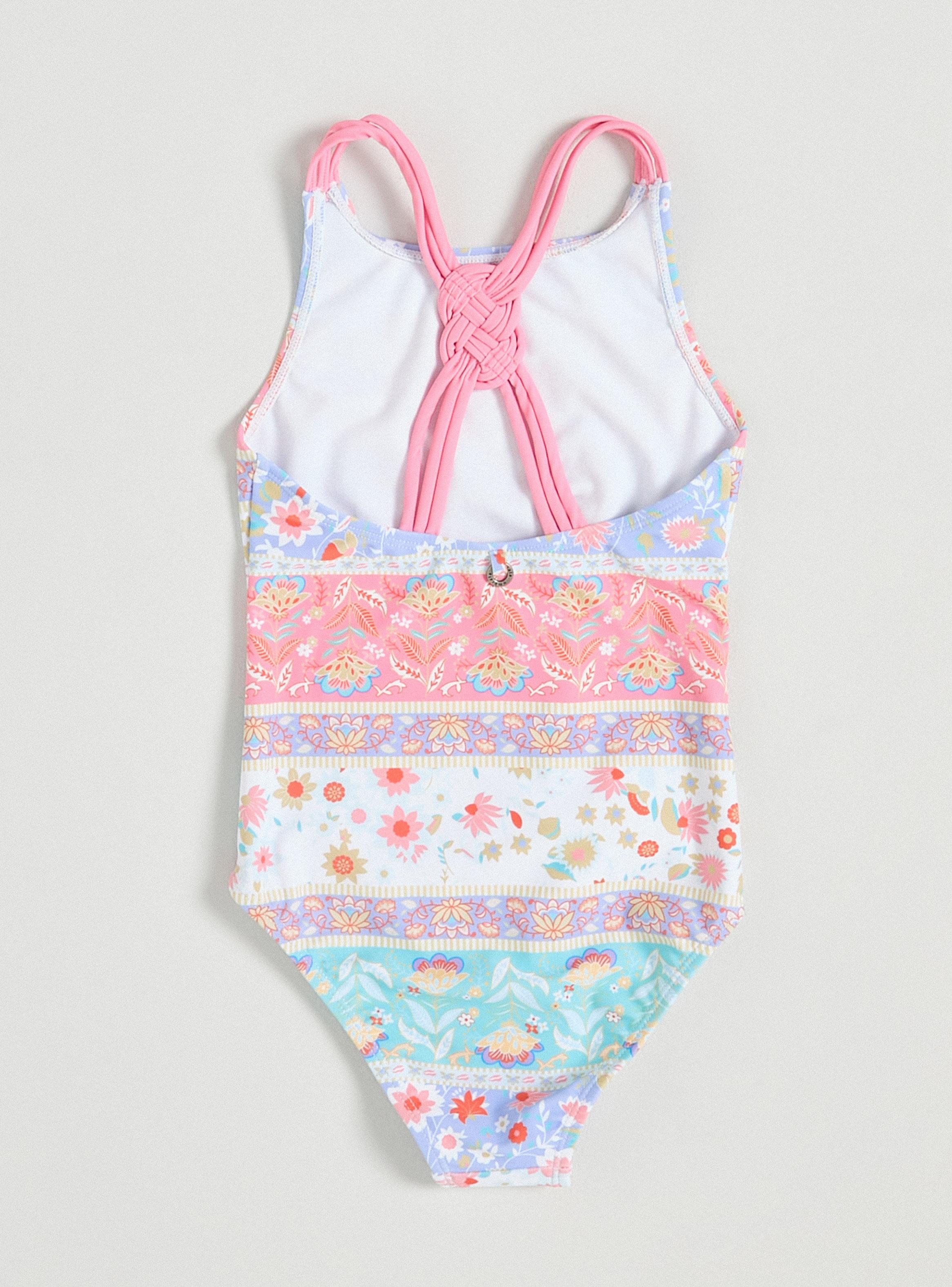 Traje de Baño Enterito con Espalda Trenzada-3