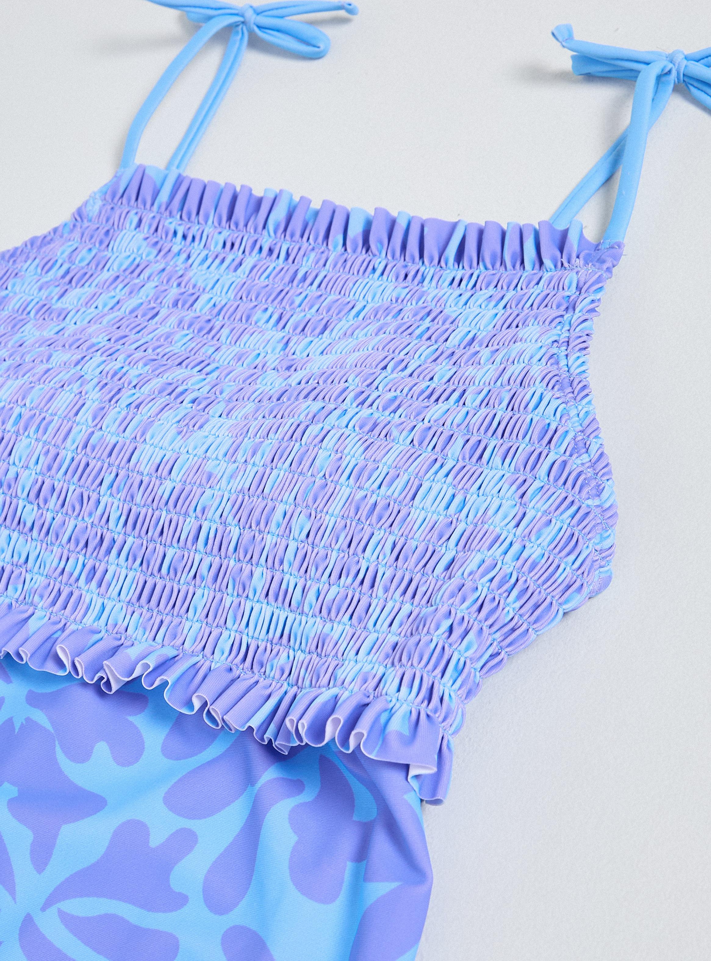 Traje de Baño Diseño Panal Estampado-2