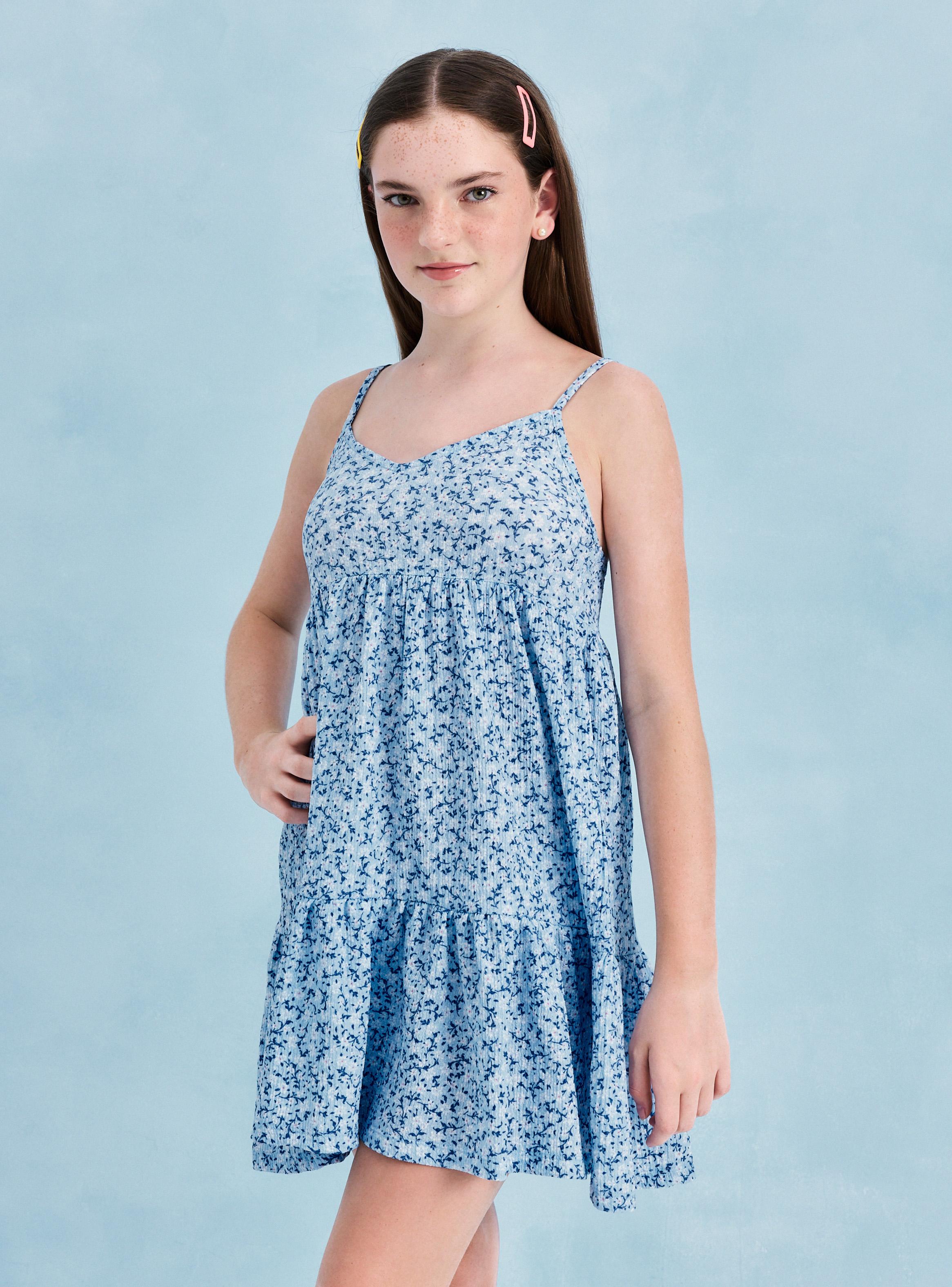 Vestido Full Estampado con Tiritas-3