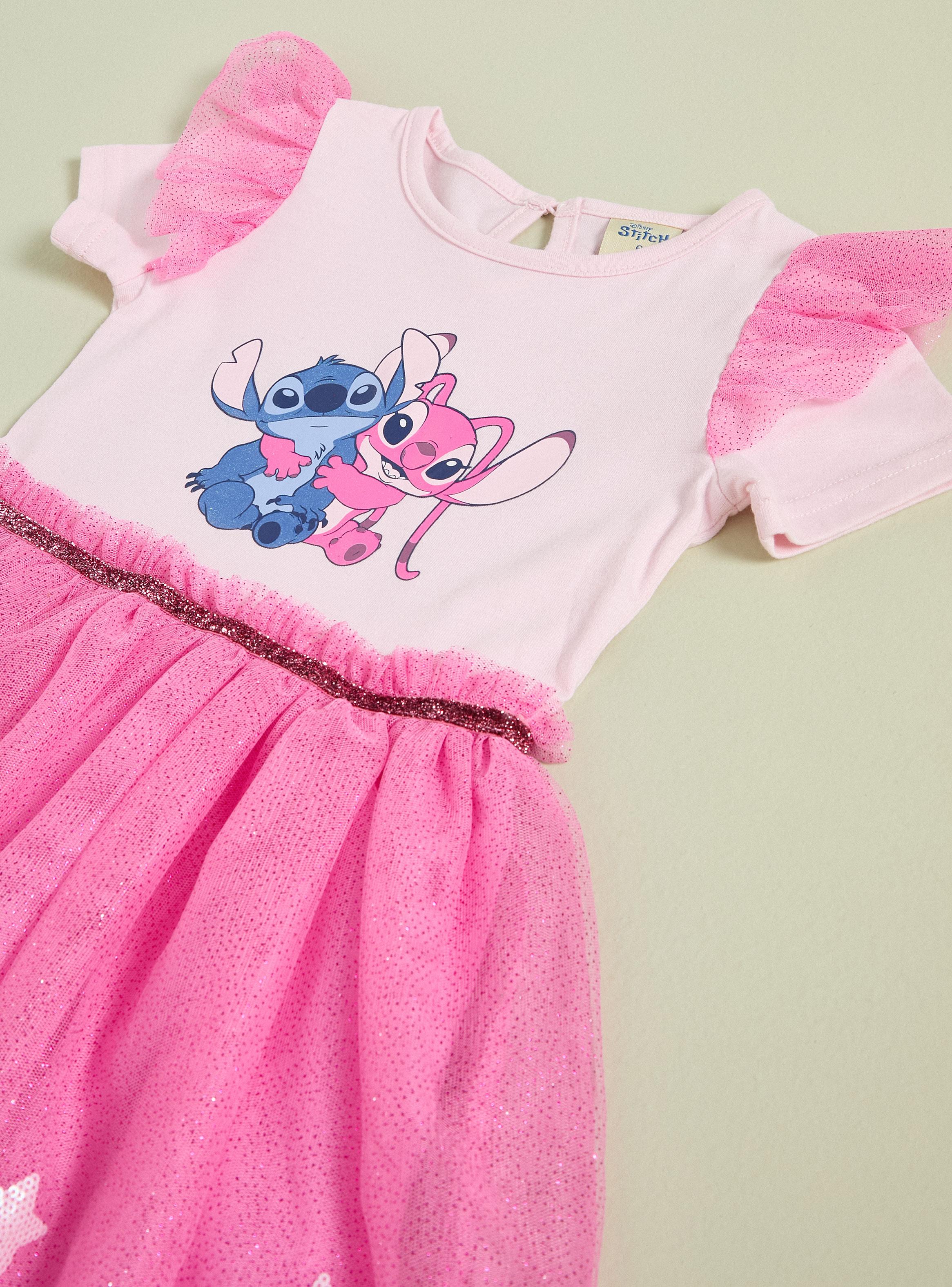 Vestido Tul Estrellas Stitch-2