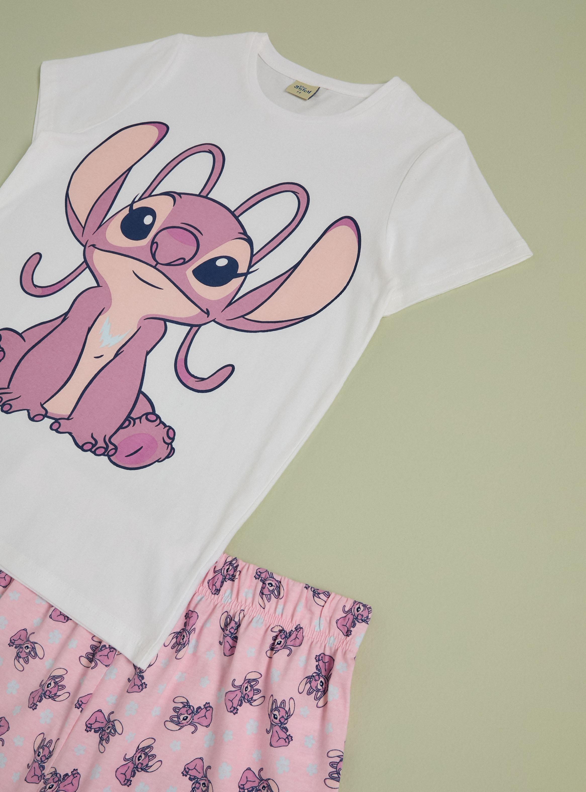 Pijama Corto Estampado Ángel de Stitch-2