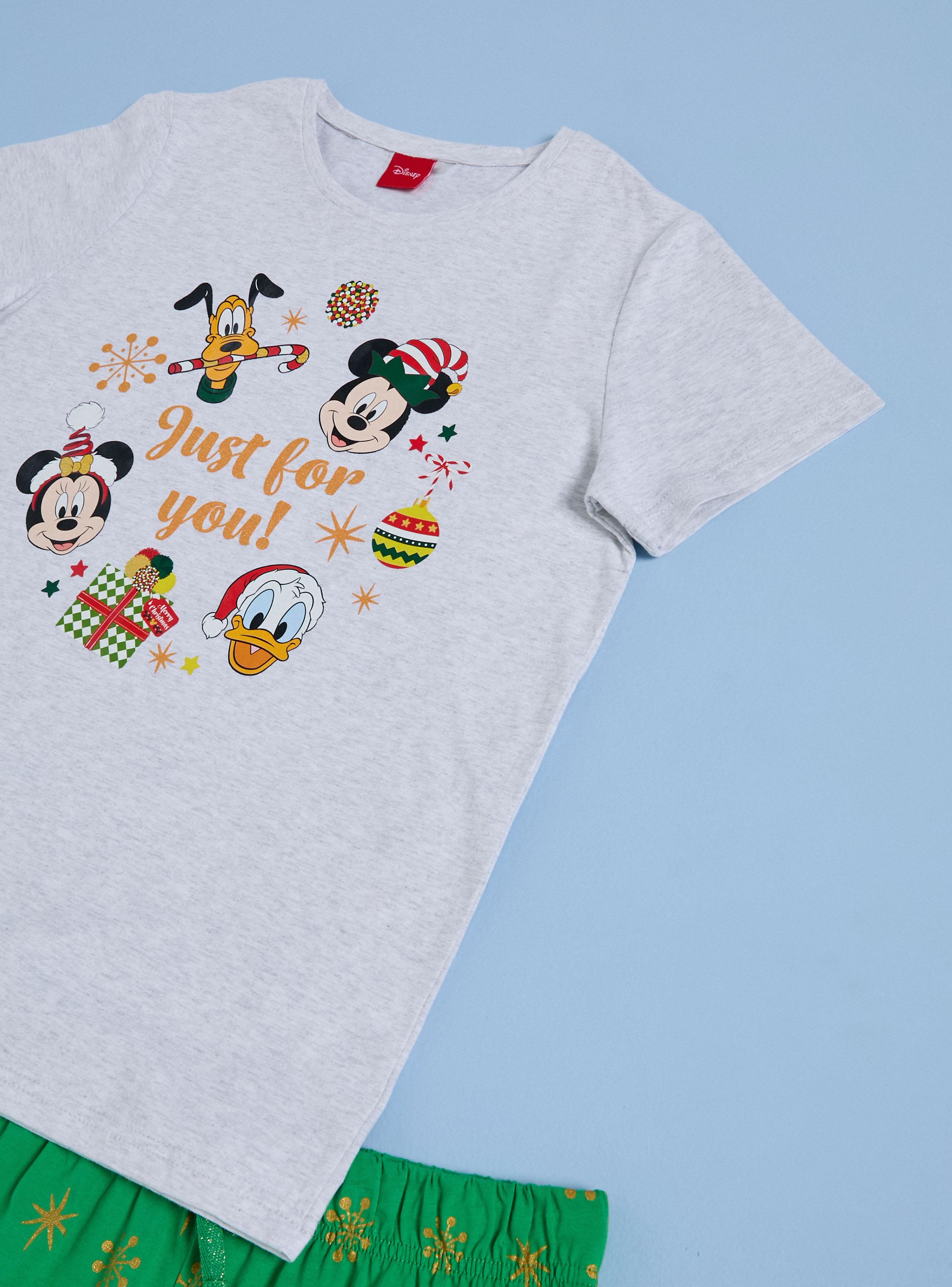 Pijama Estampado Navidad Mickey y Minnie-2