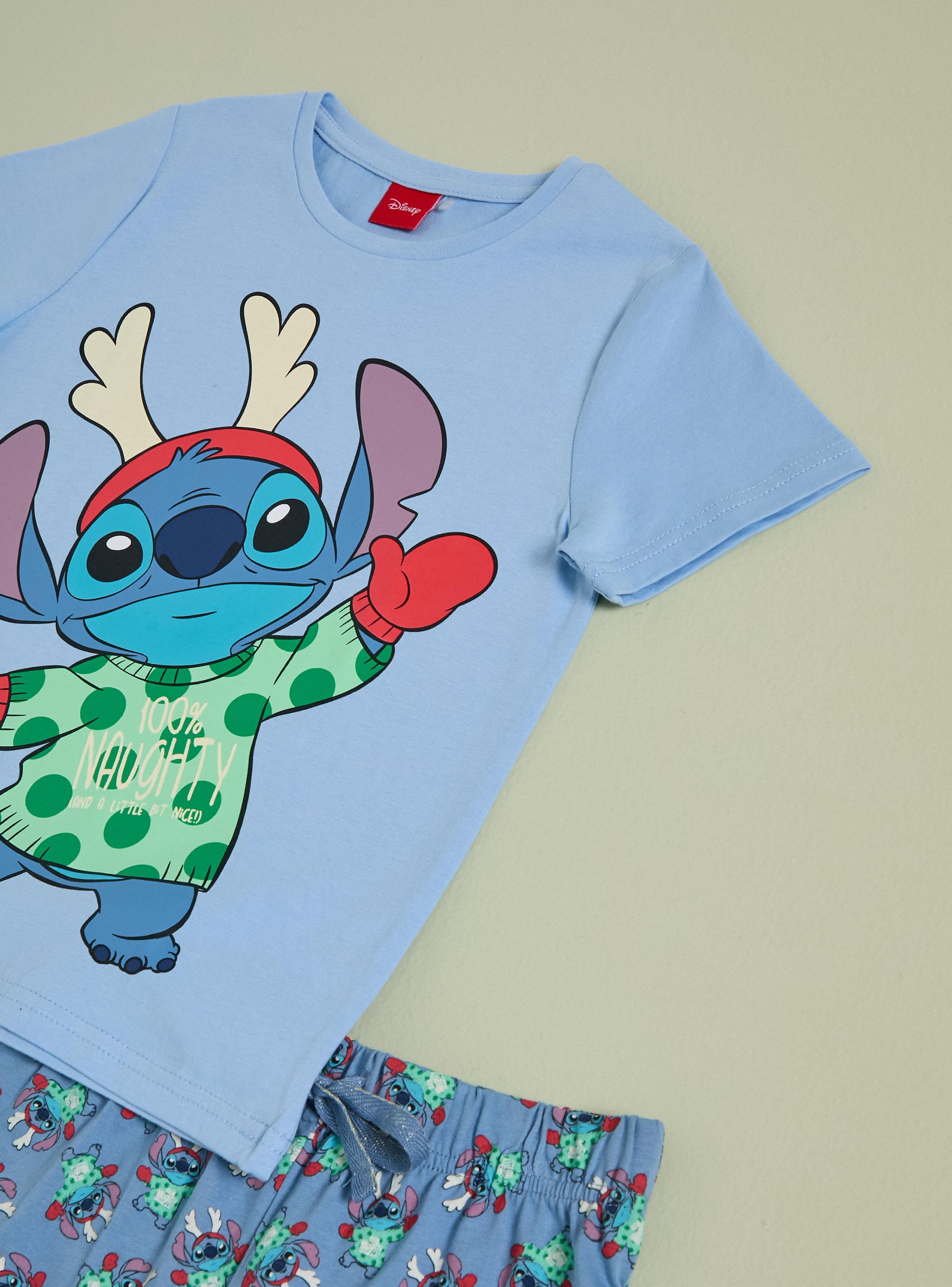 Pijama Estampado Navidad Stitch-2