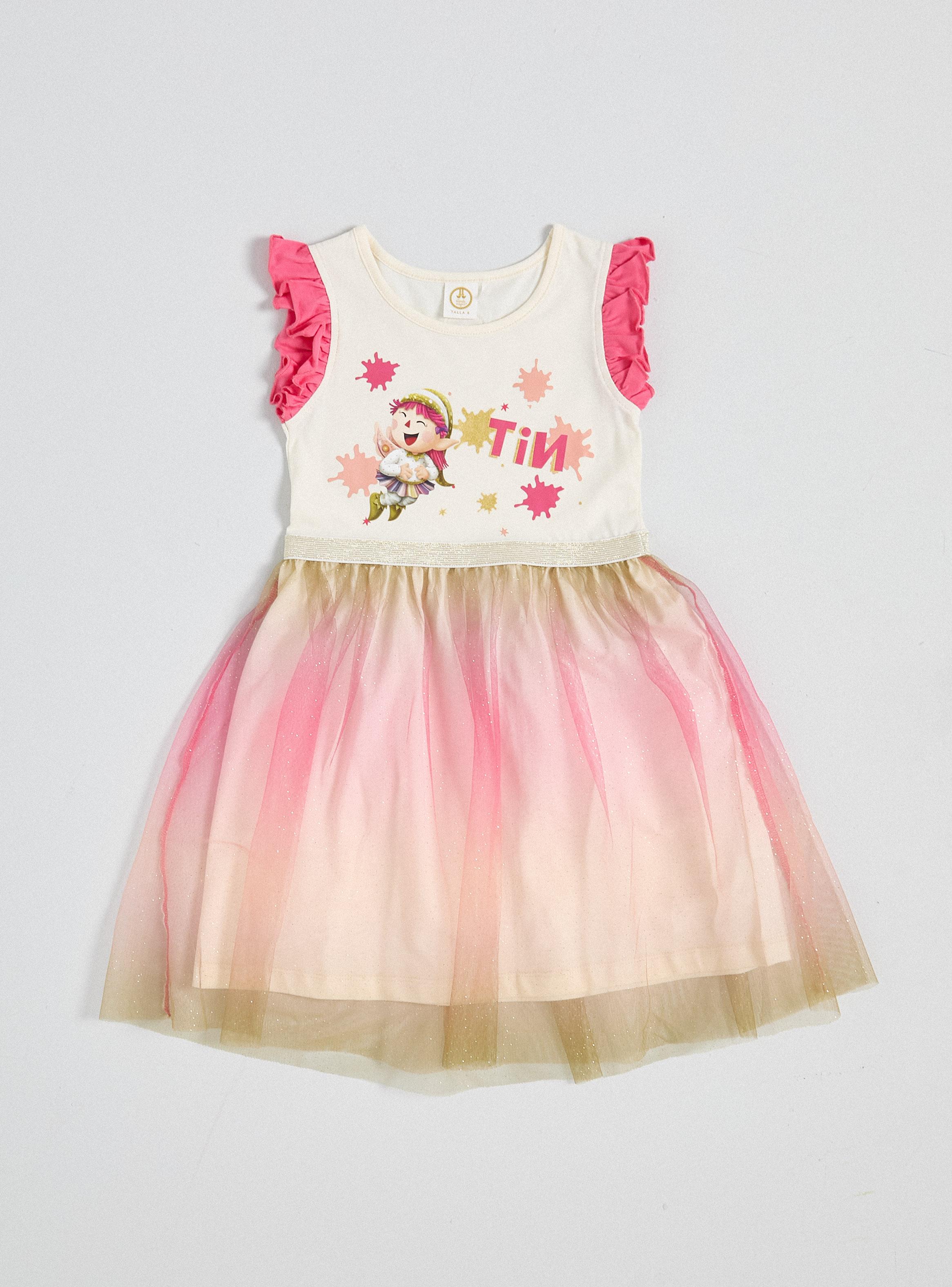 Vestido Personaje Mi Duende Mágico con Tul y Brillos-0