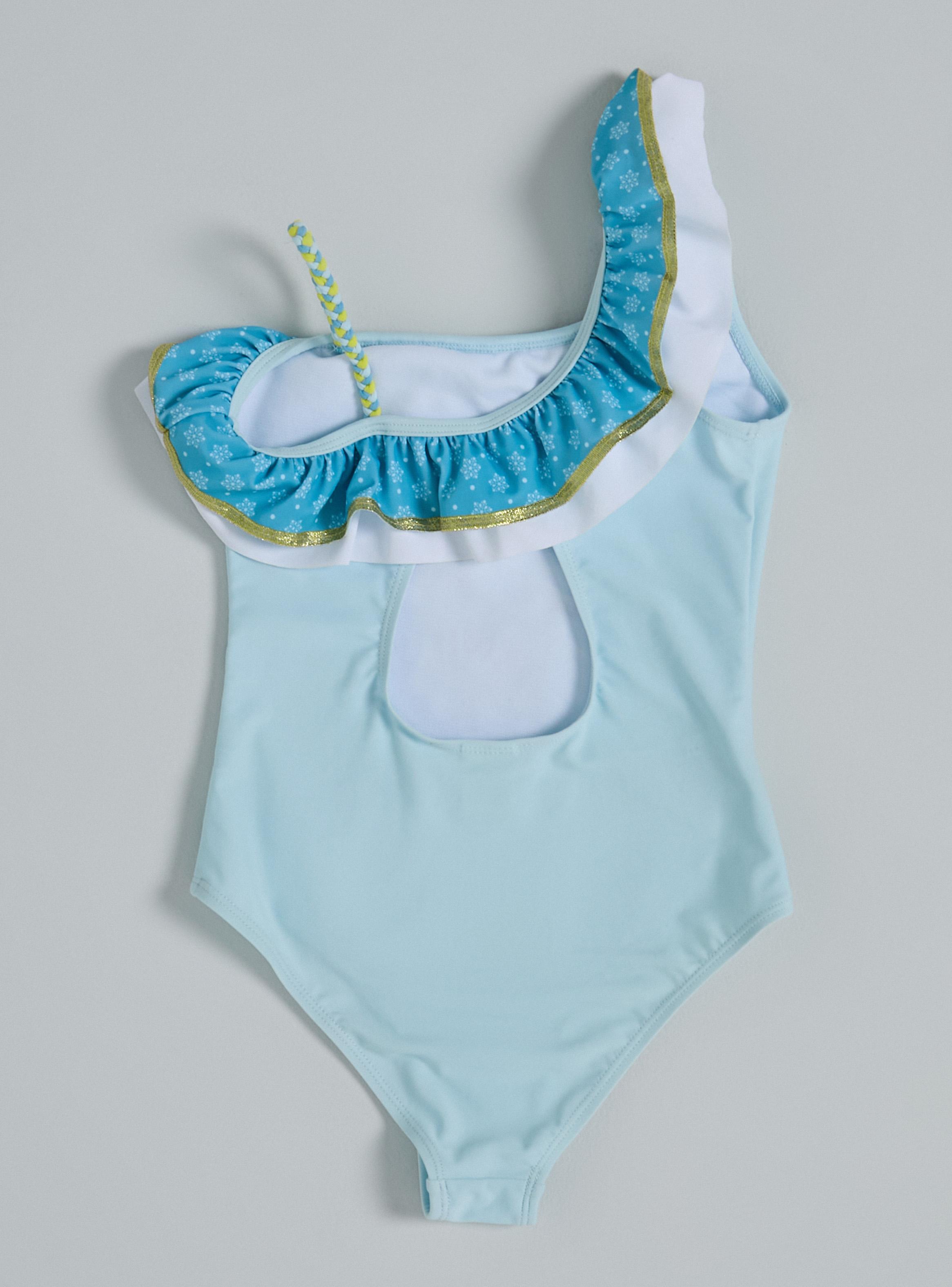 Traje de Baño con Vuelo en Un Hombro Personajes Mi Duende Mágico-3