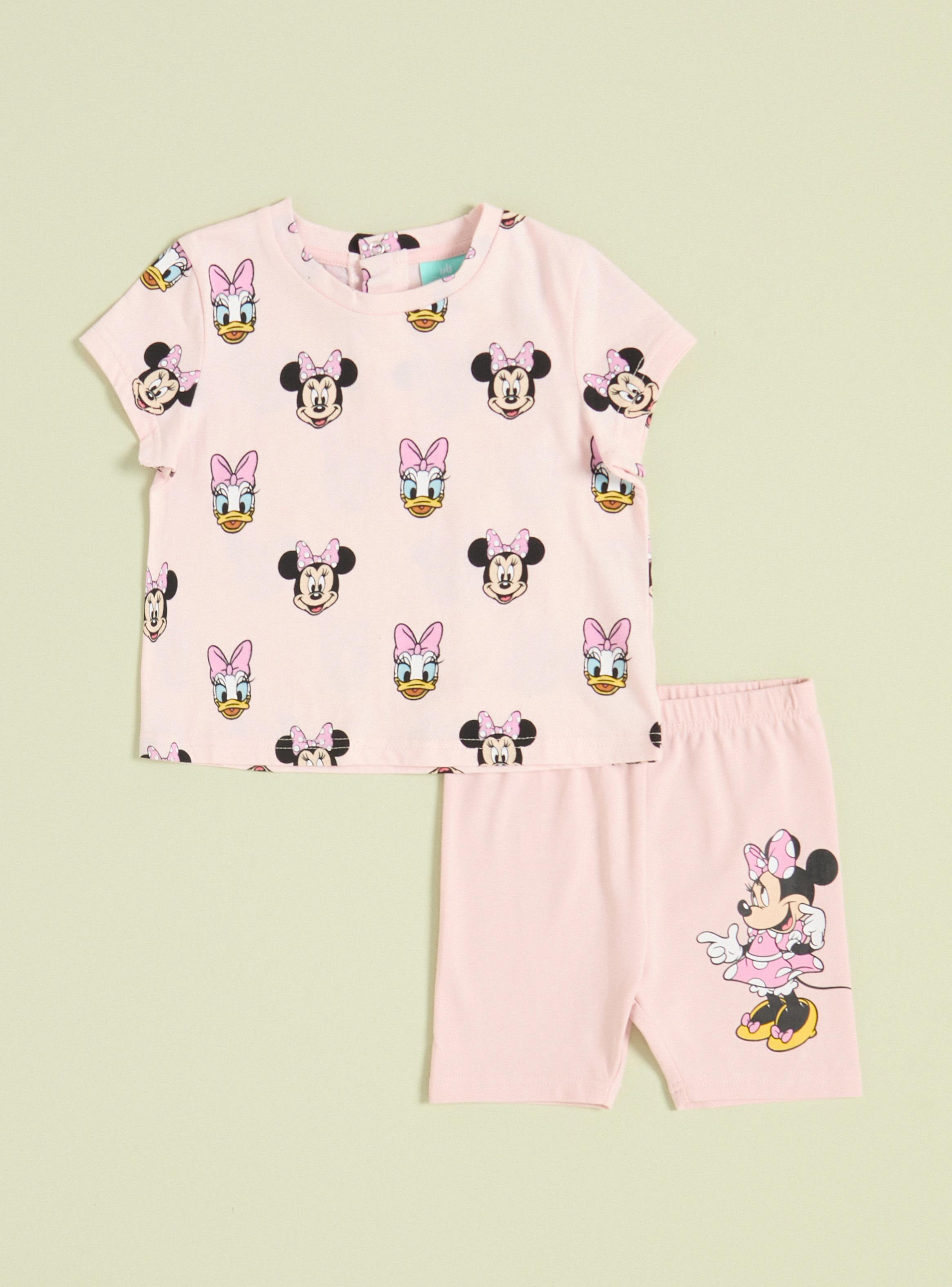 Conjunto Polera y Legging Corta de Minnie y Deisy-0