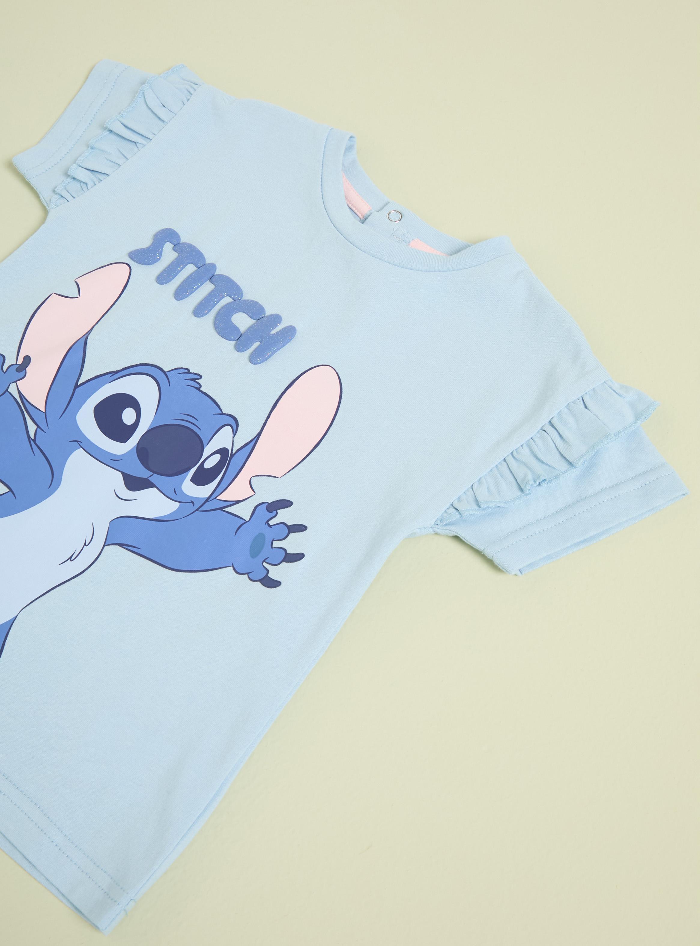 Polera Estampado Grande Stitch con Vuelos en Mangas-2