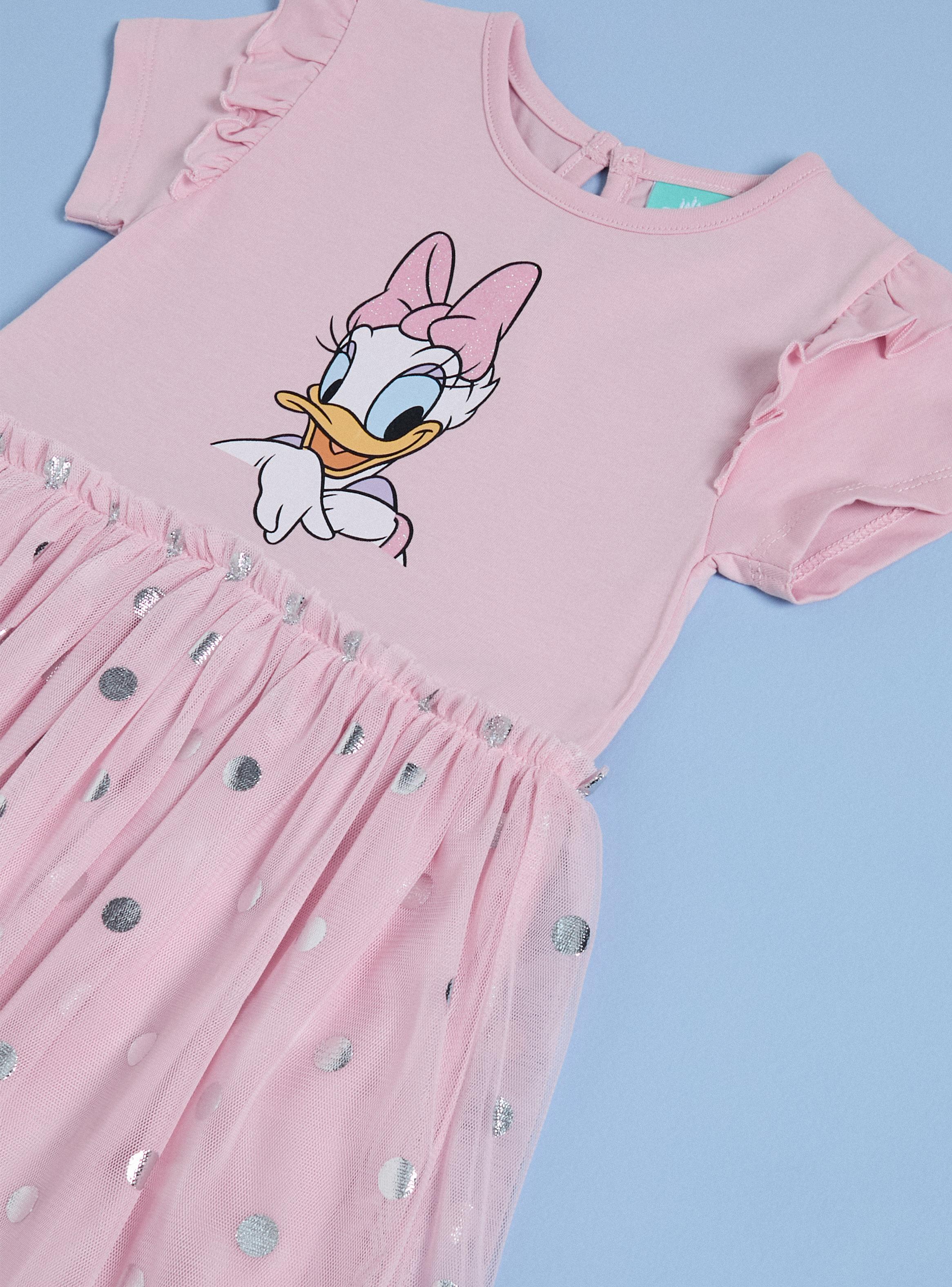 Vestido Daisy Rosado con Vuelos Tul y Brillo-2