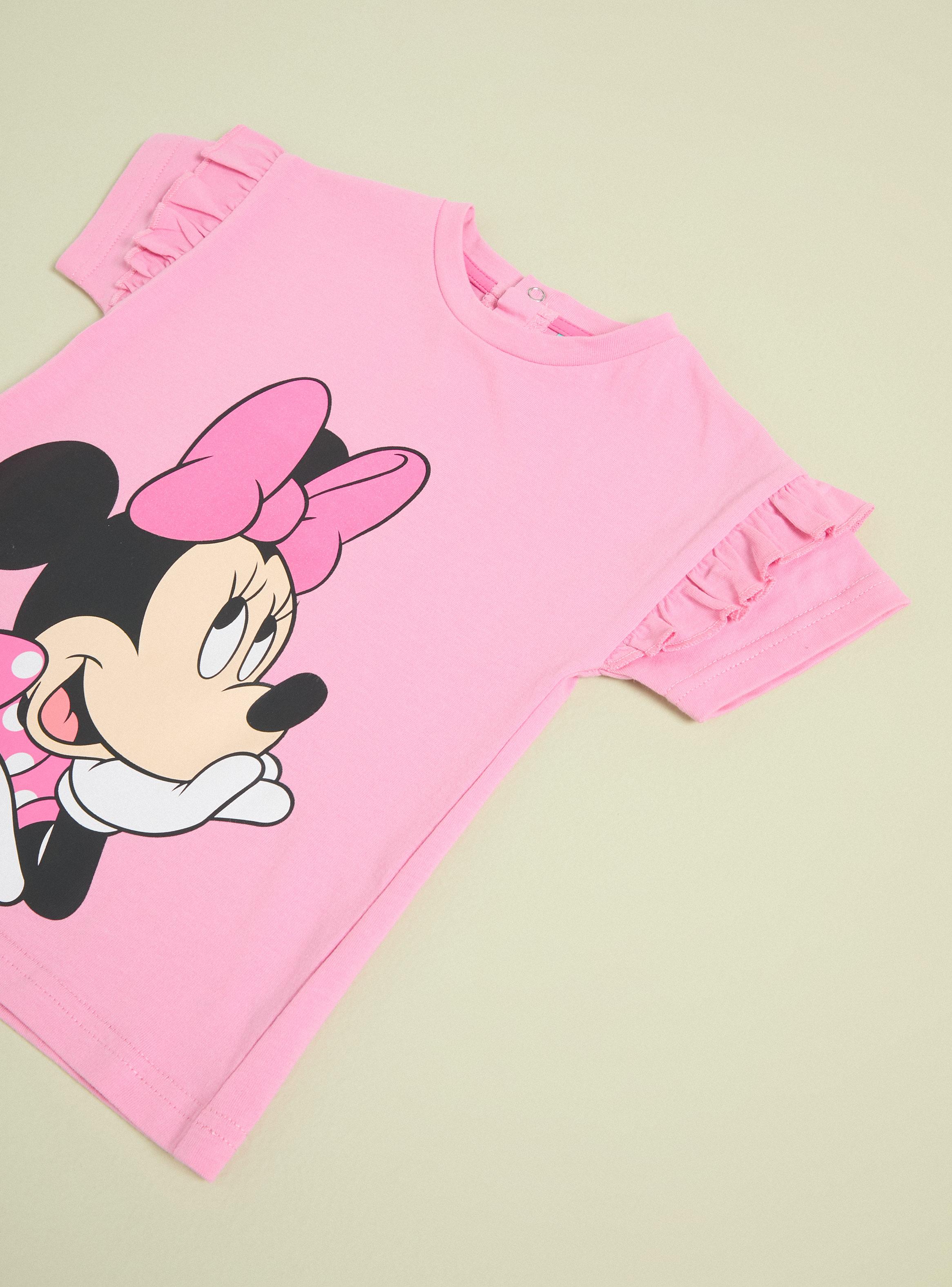Polera Minnie Mouse Rosado Vuelos-2