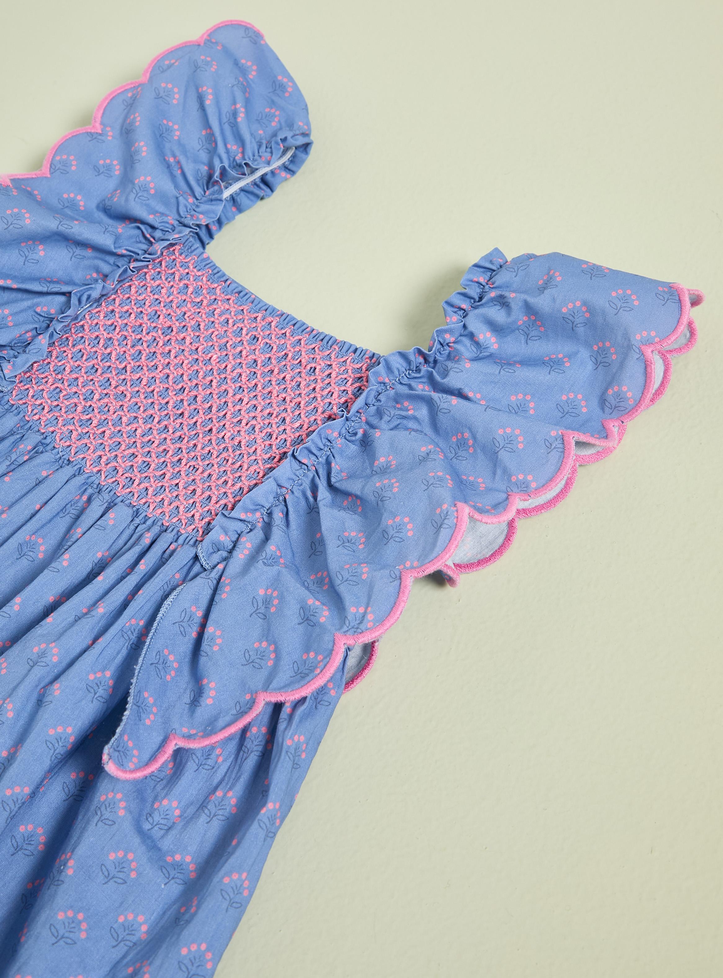 Polera Tipo Blusa con Detalle Panal en Constraste-2