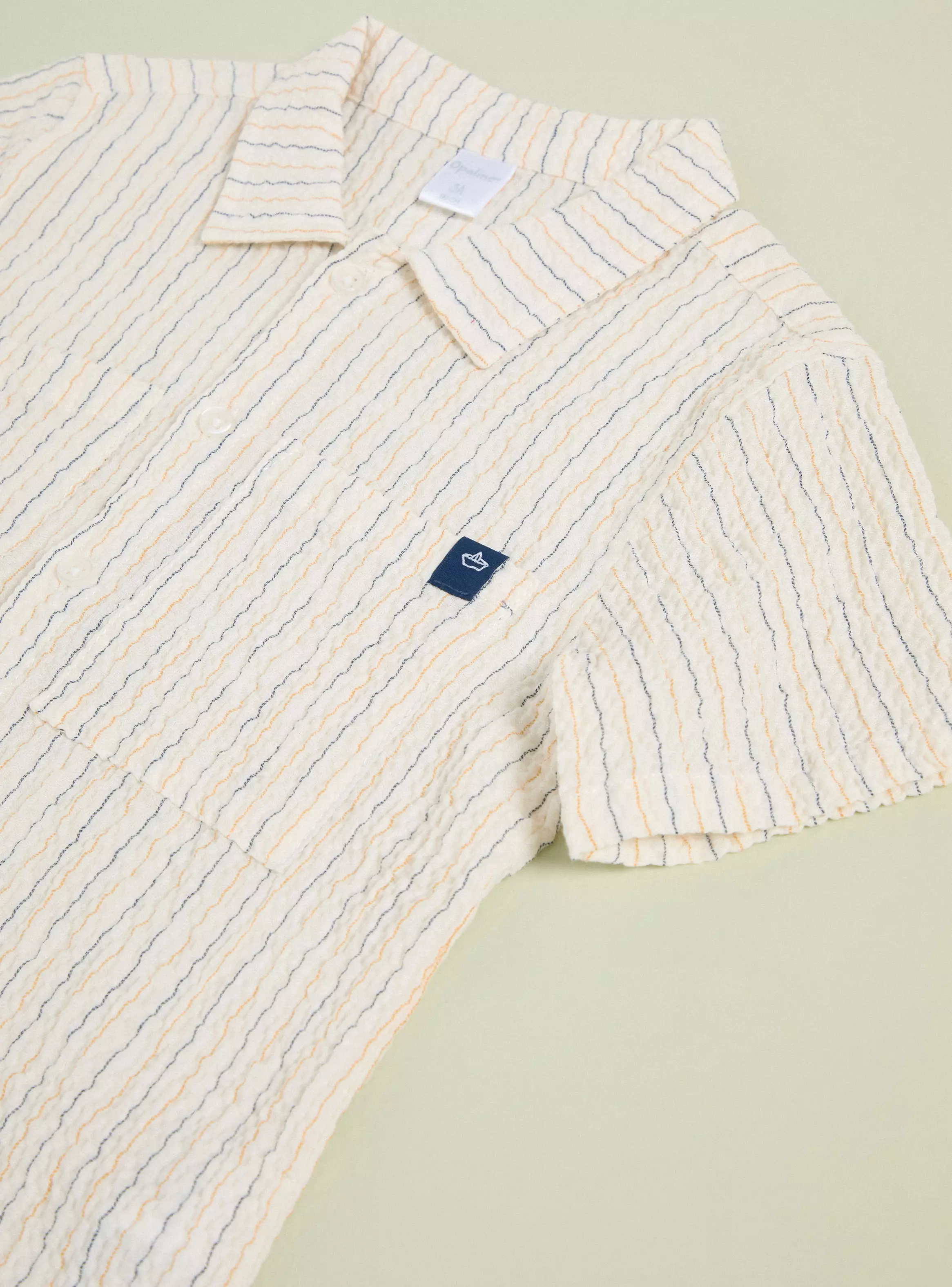 Camisa Diseño Rayas de Algodón-2