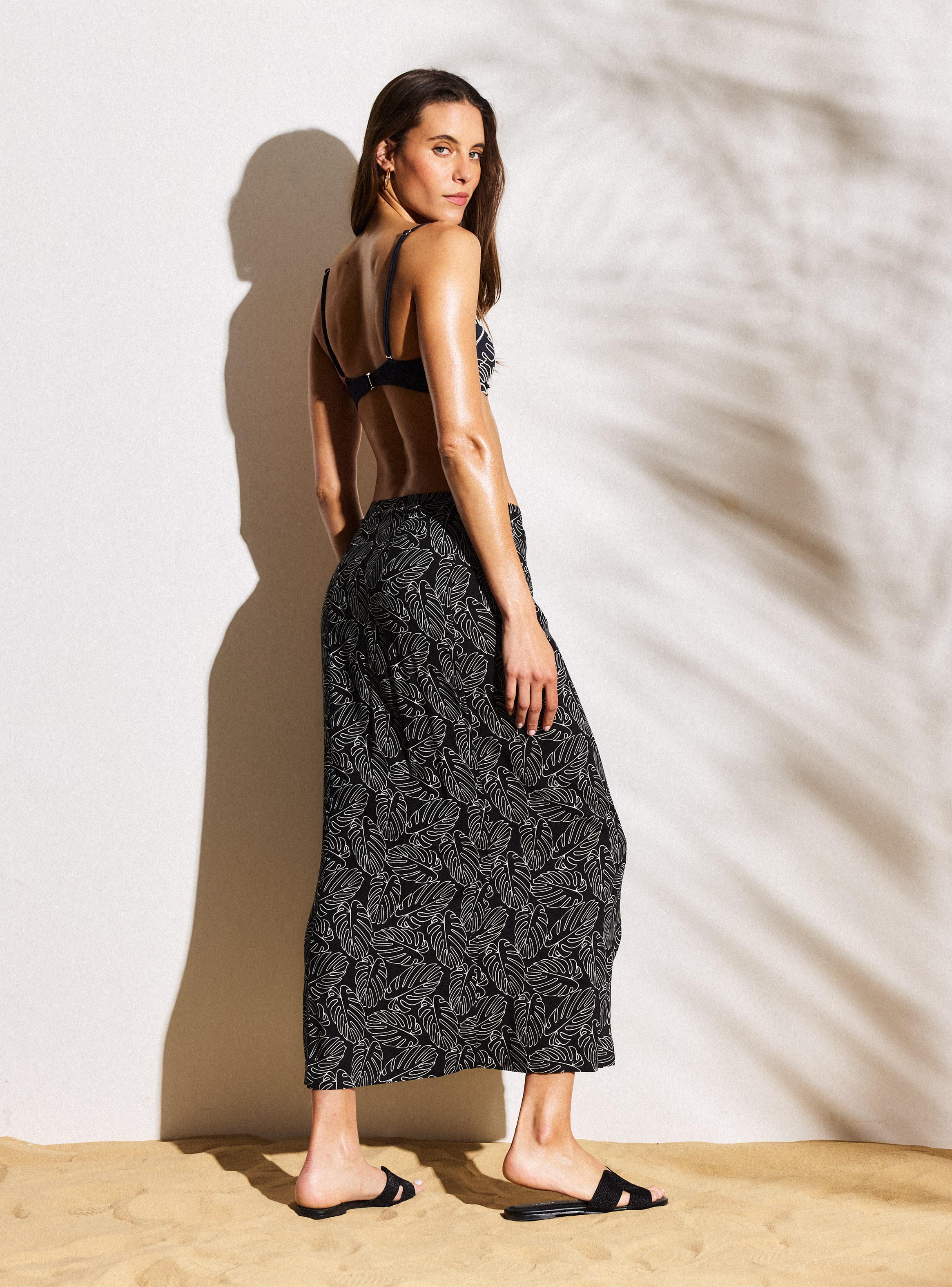 Falda Larga Tipo Pareo Envolvente-5