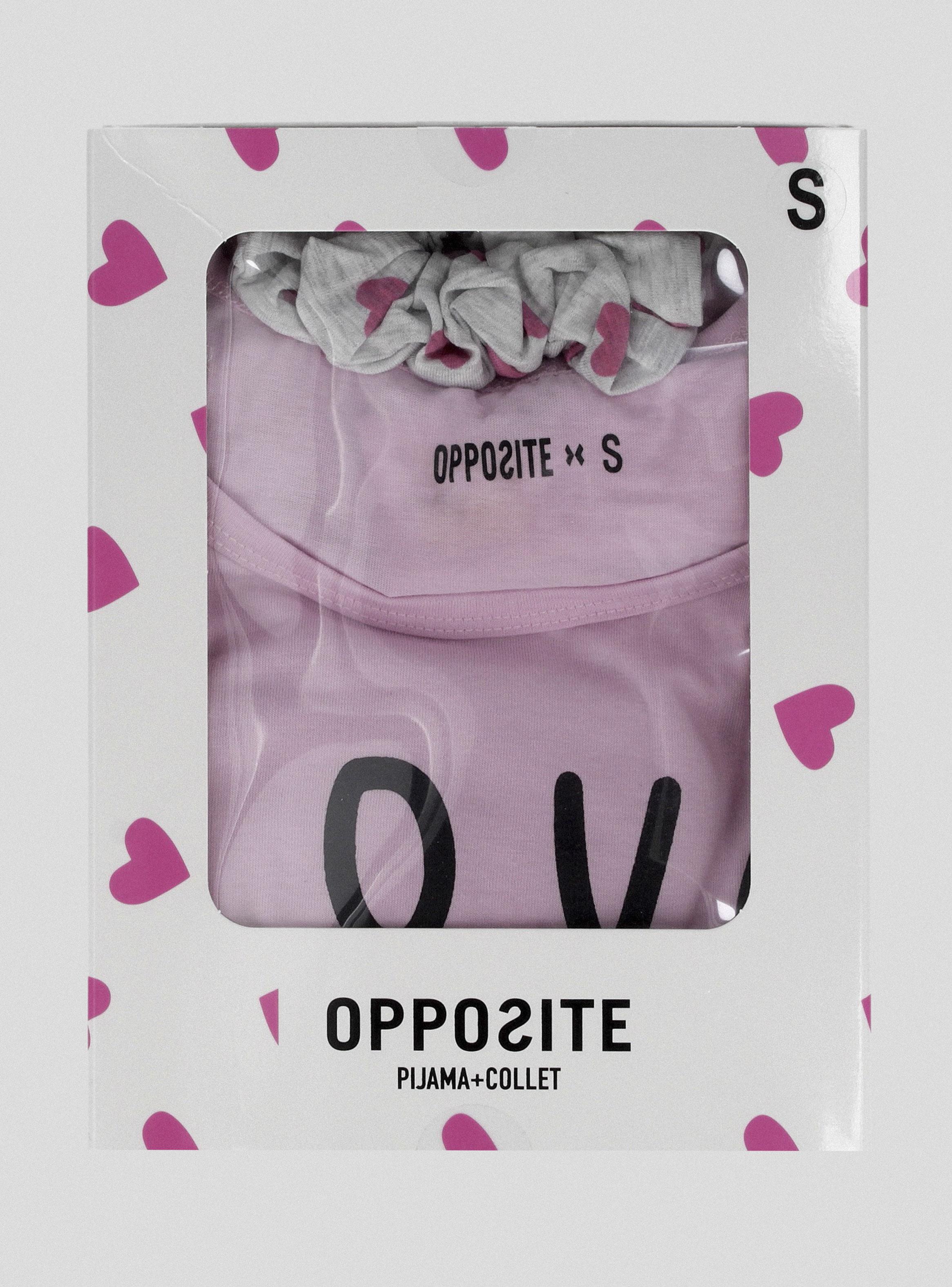 Pijama Corto Estampado con Collet de Regalo en Caja-6