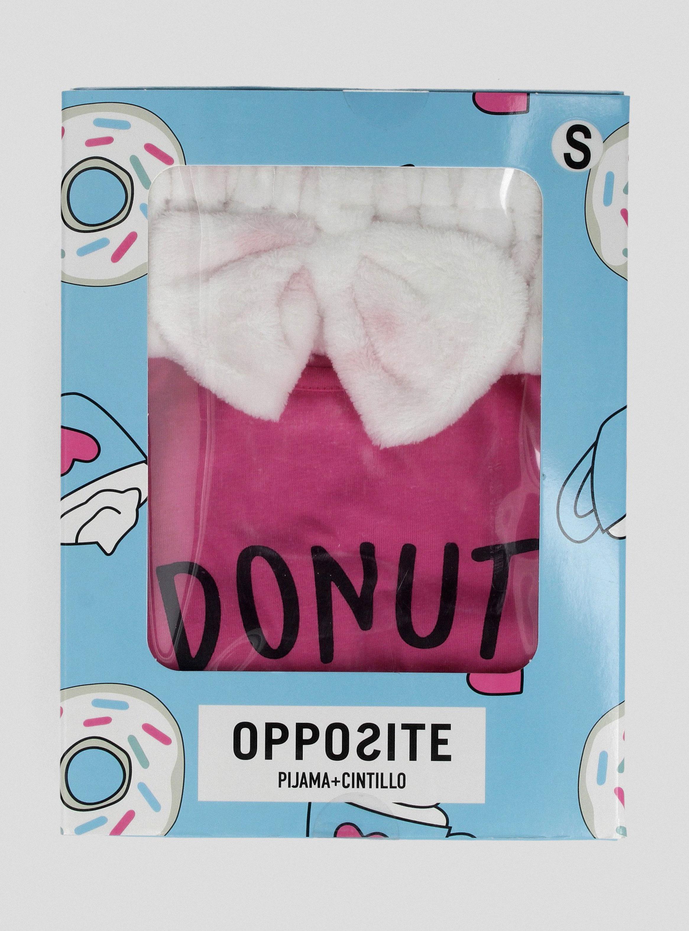 Pijama Corto Estampado con Cintillo de Regalo en Caja-6