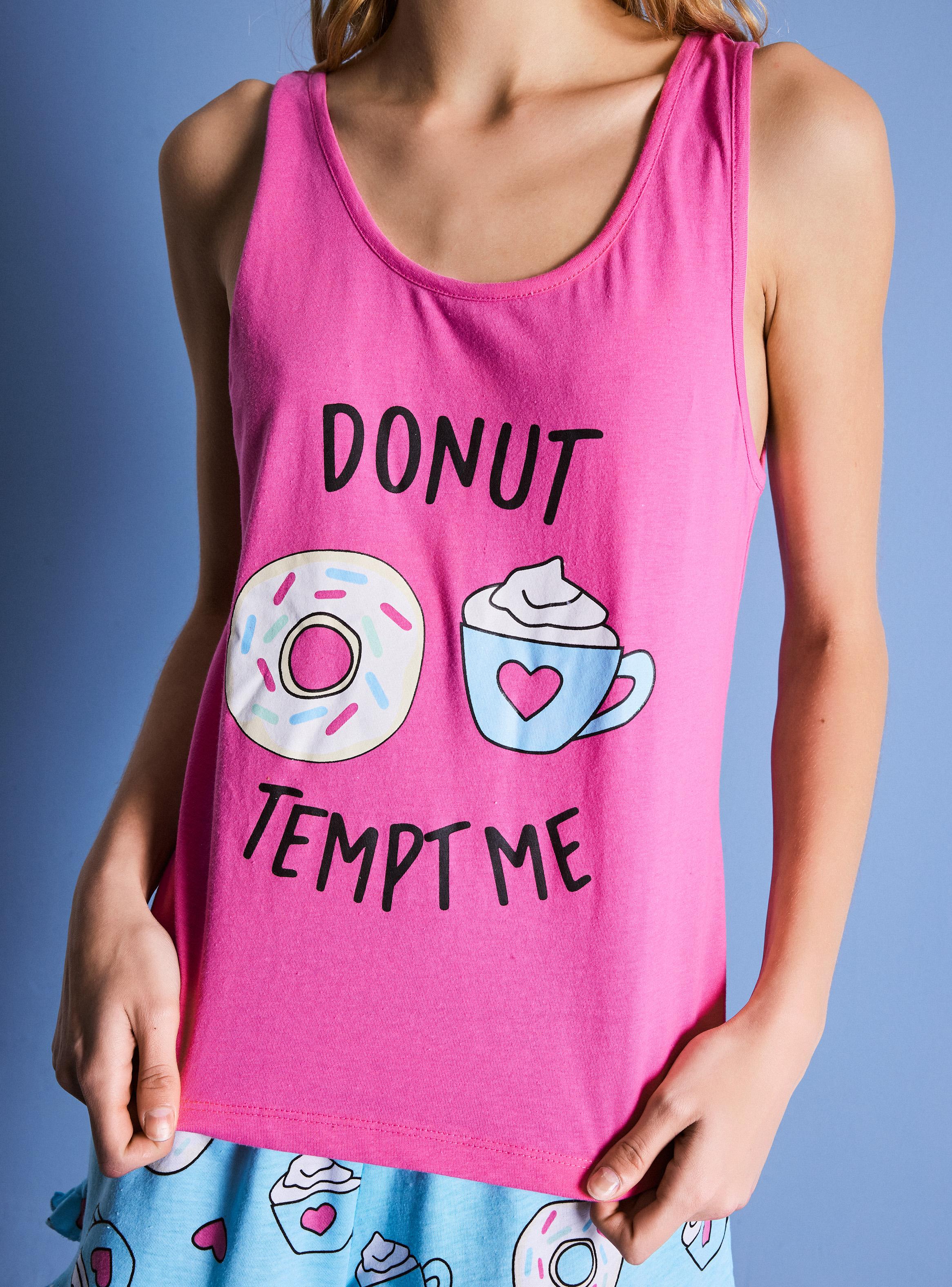 Pijama Corto Estampado con Cintillo de Regalo en Caja-3