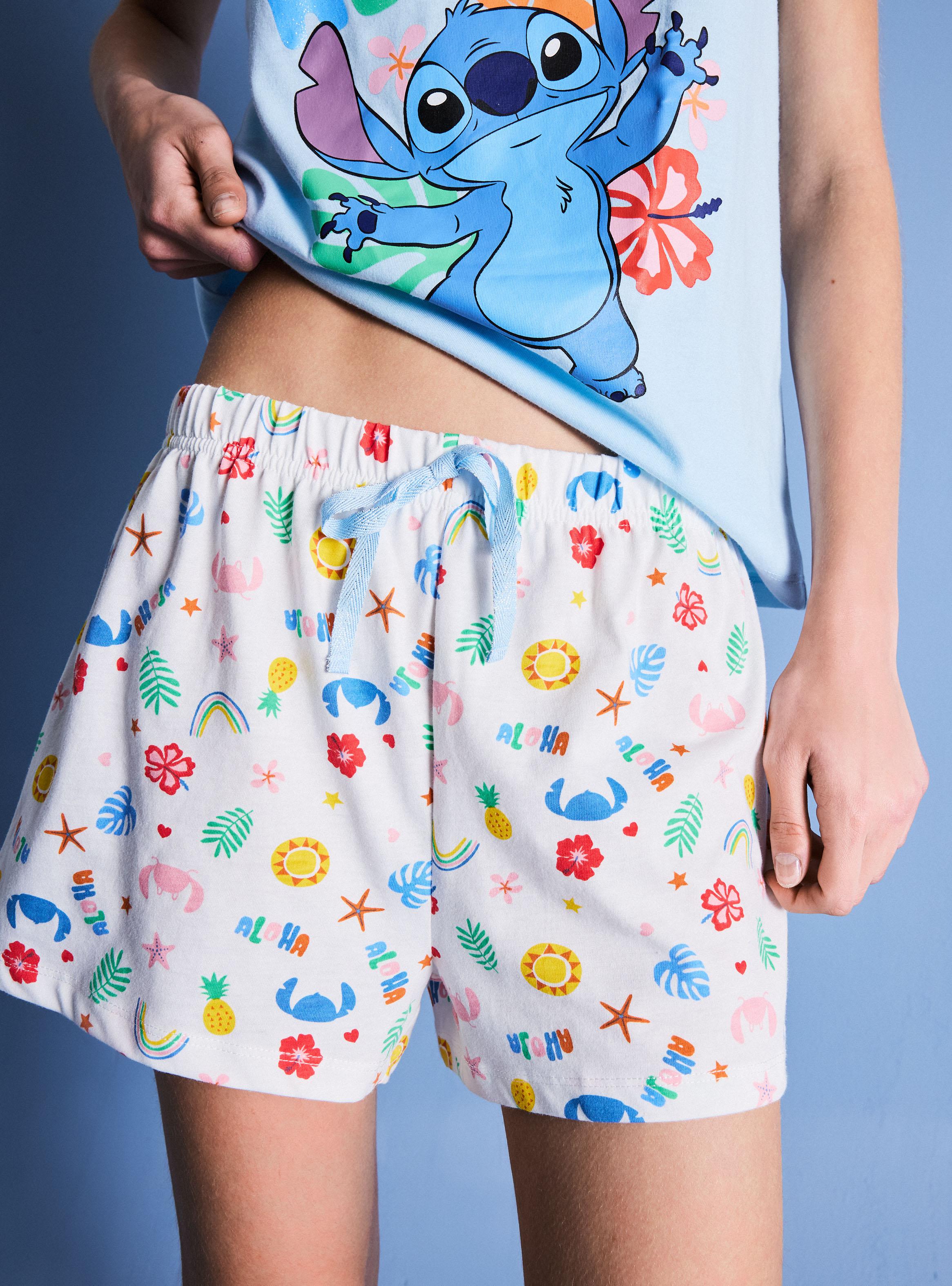 Pijama sin Manga Estampado Disney Stitch Pijama en Caja-3