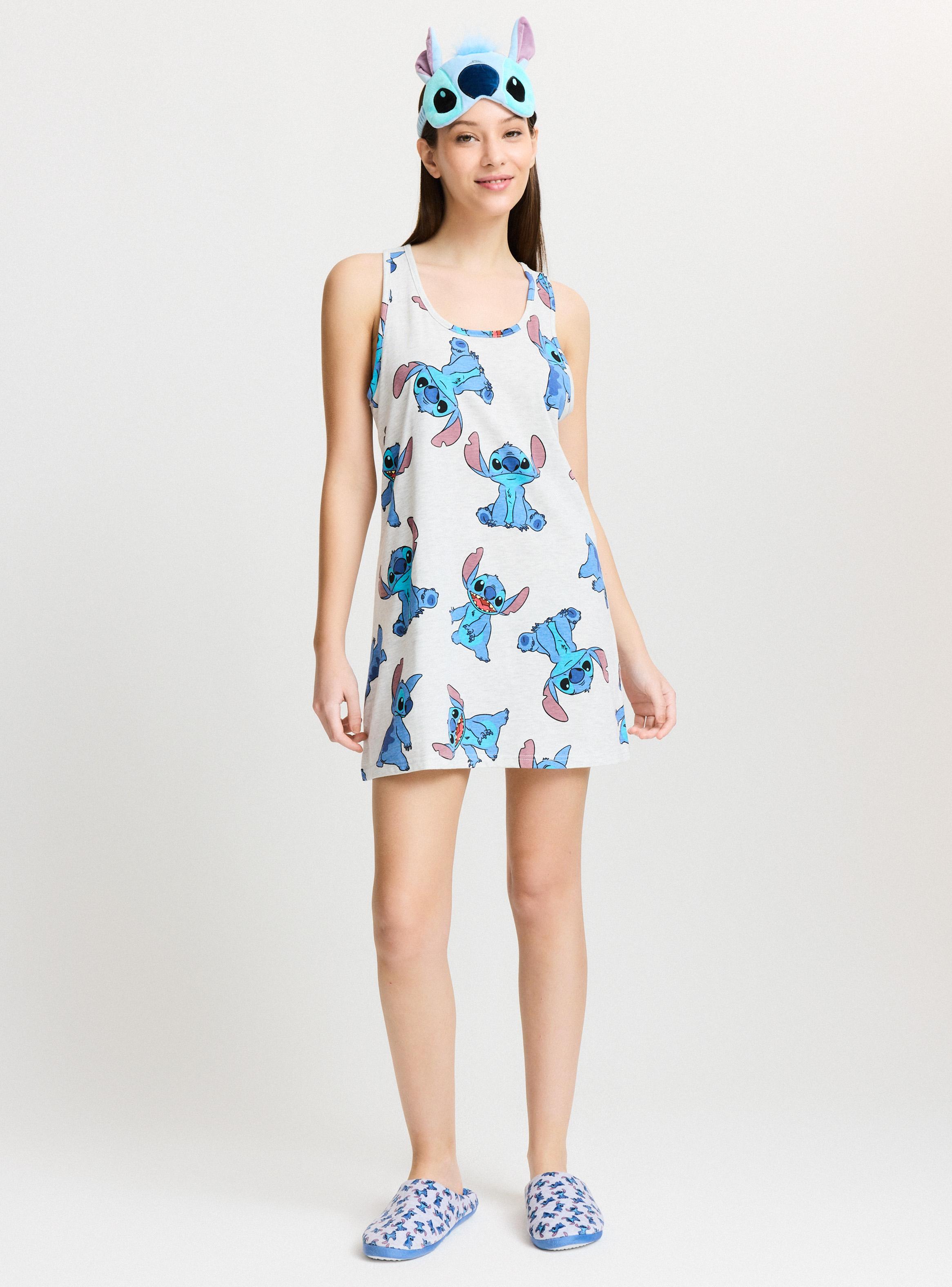 Camisa de Dormir Disney Stitch con Antifaz de Regalo-4