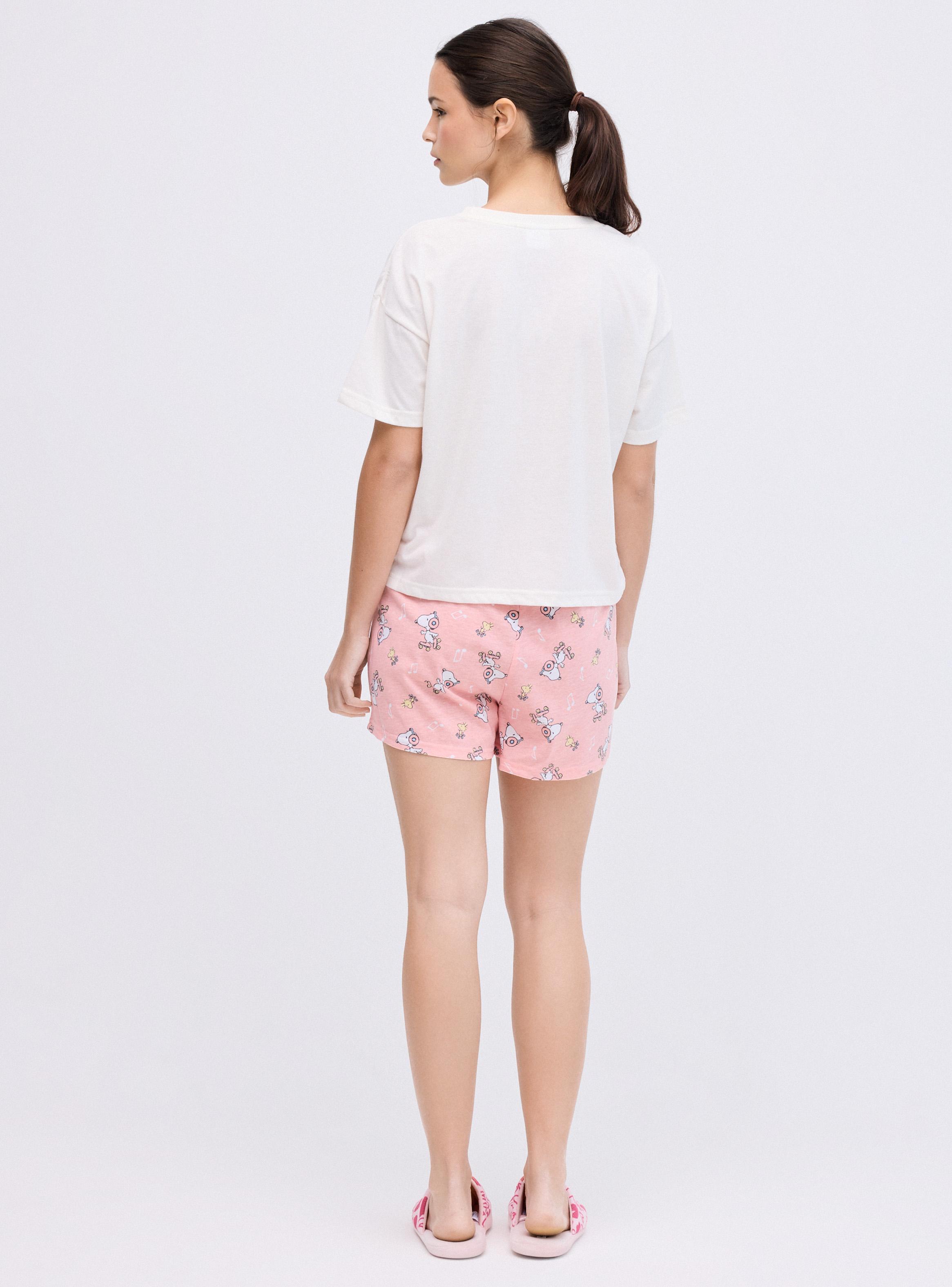 Pijama Corto Estampado Snoopy en Caja-5