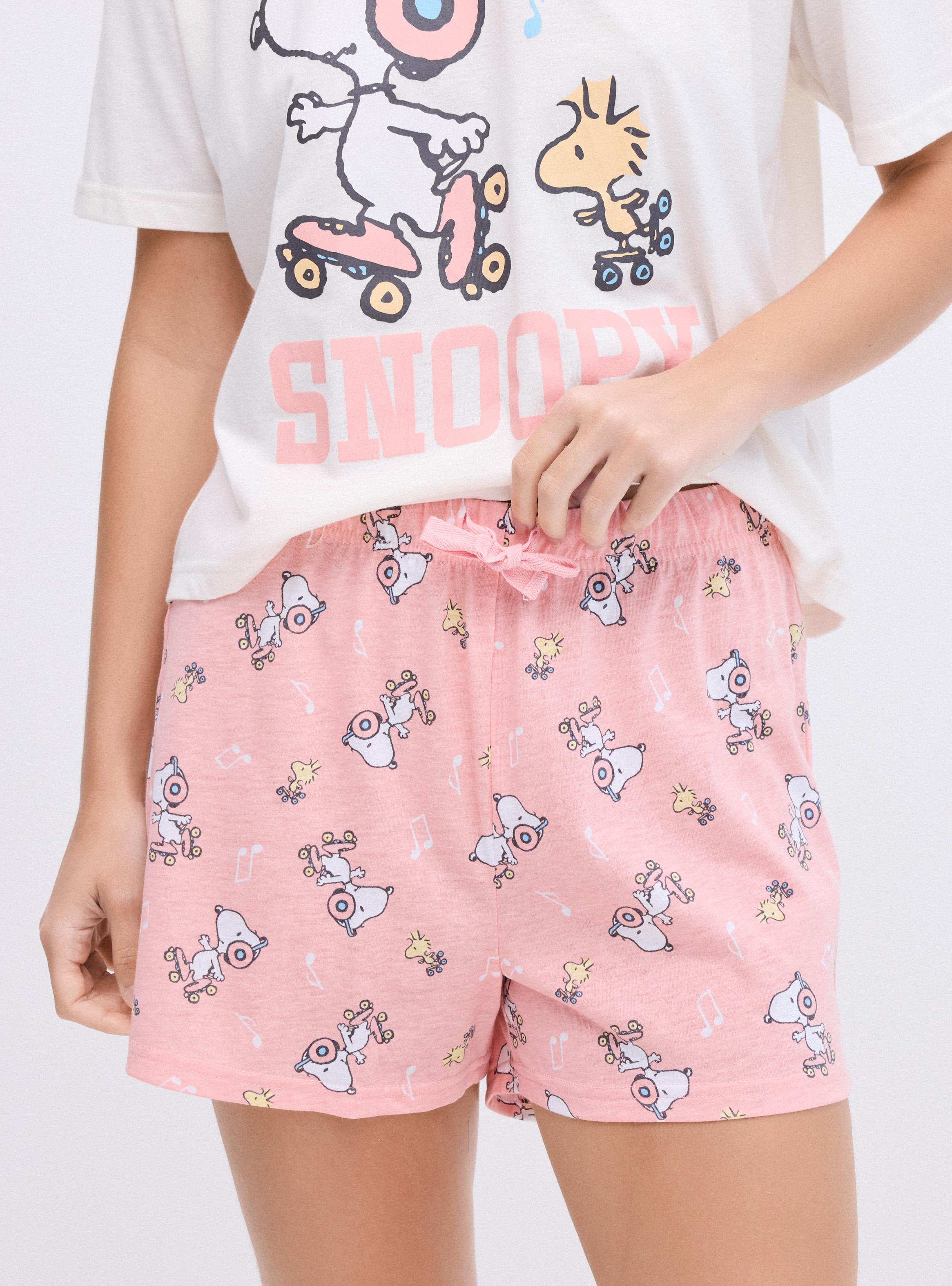 Pijama Corto Estampado Snoopy en Caja-3