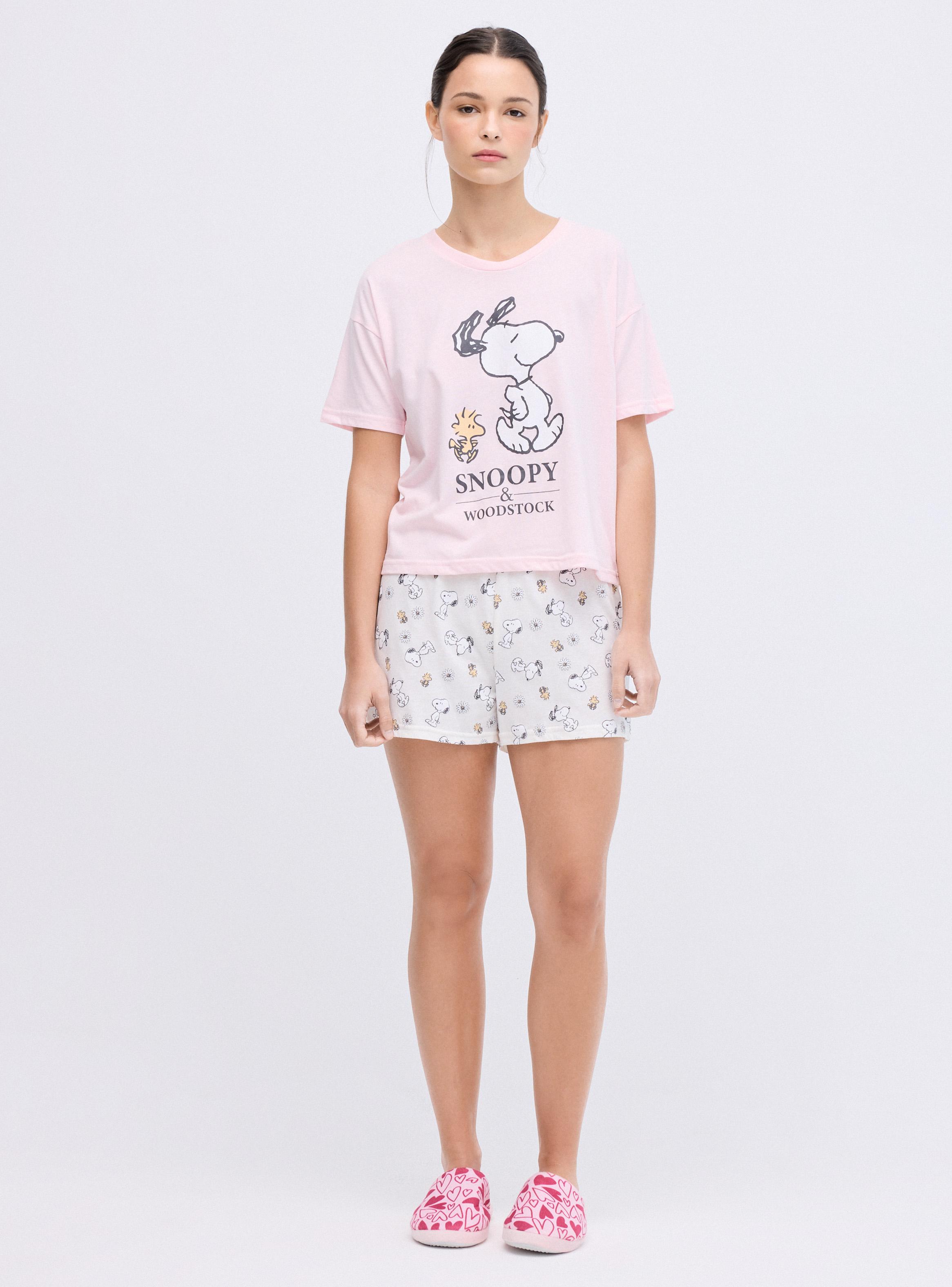Pijama Corto Licencia Snoopy en Caja-4
