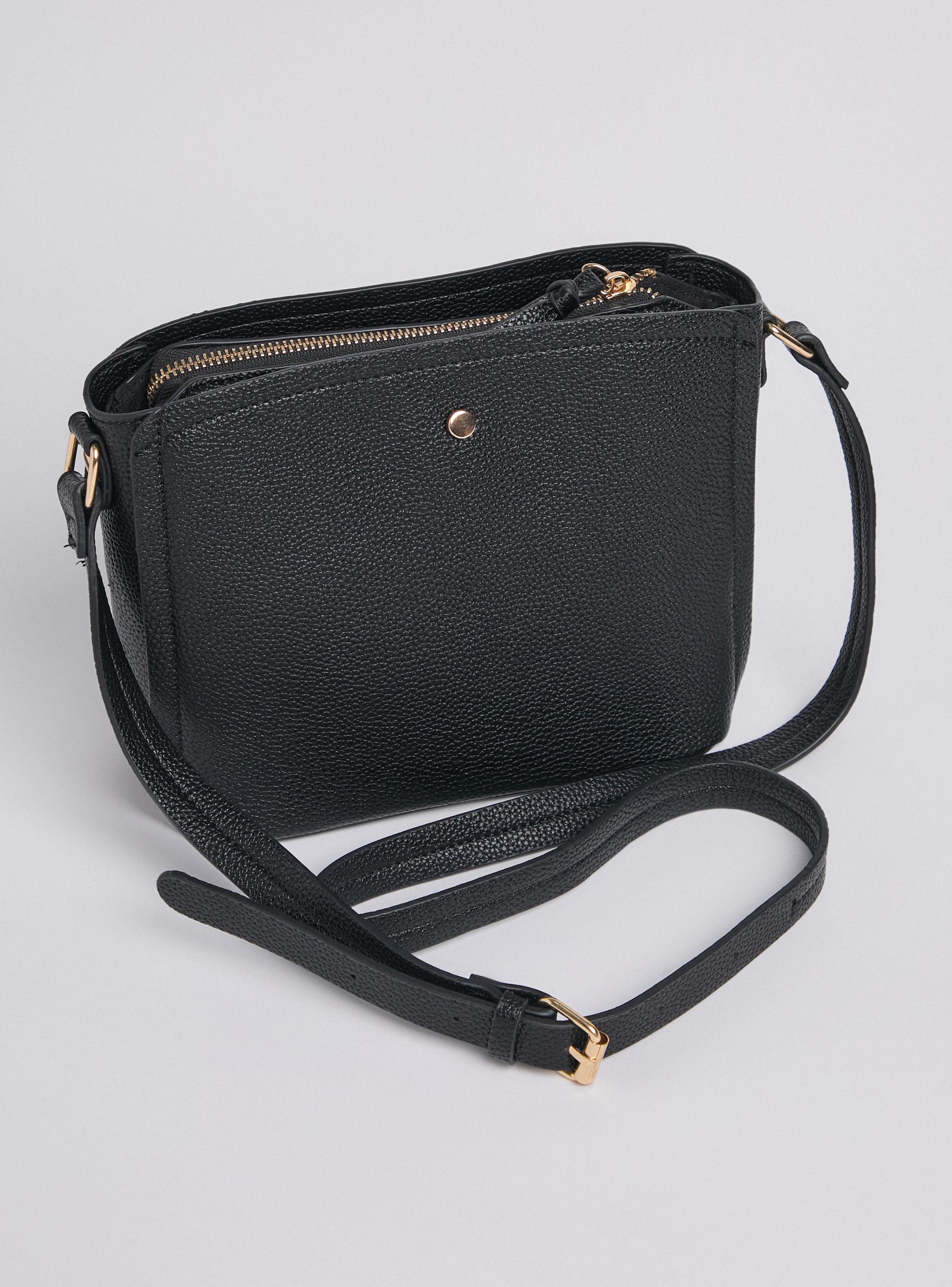 Cartera Crossbody Efecto Cuero Granulado-2