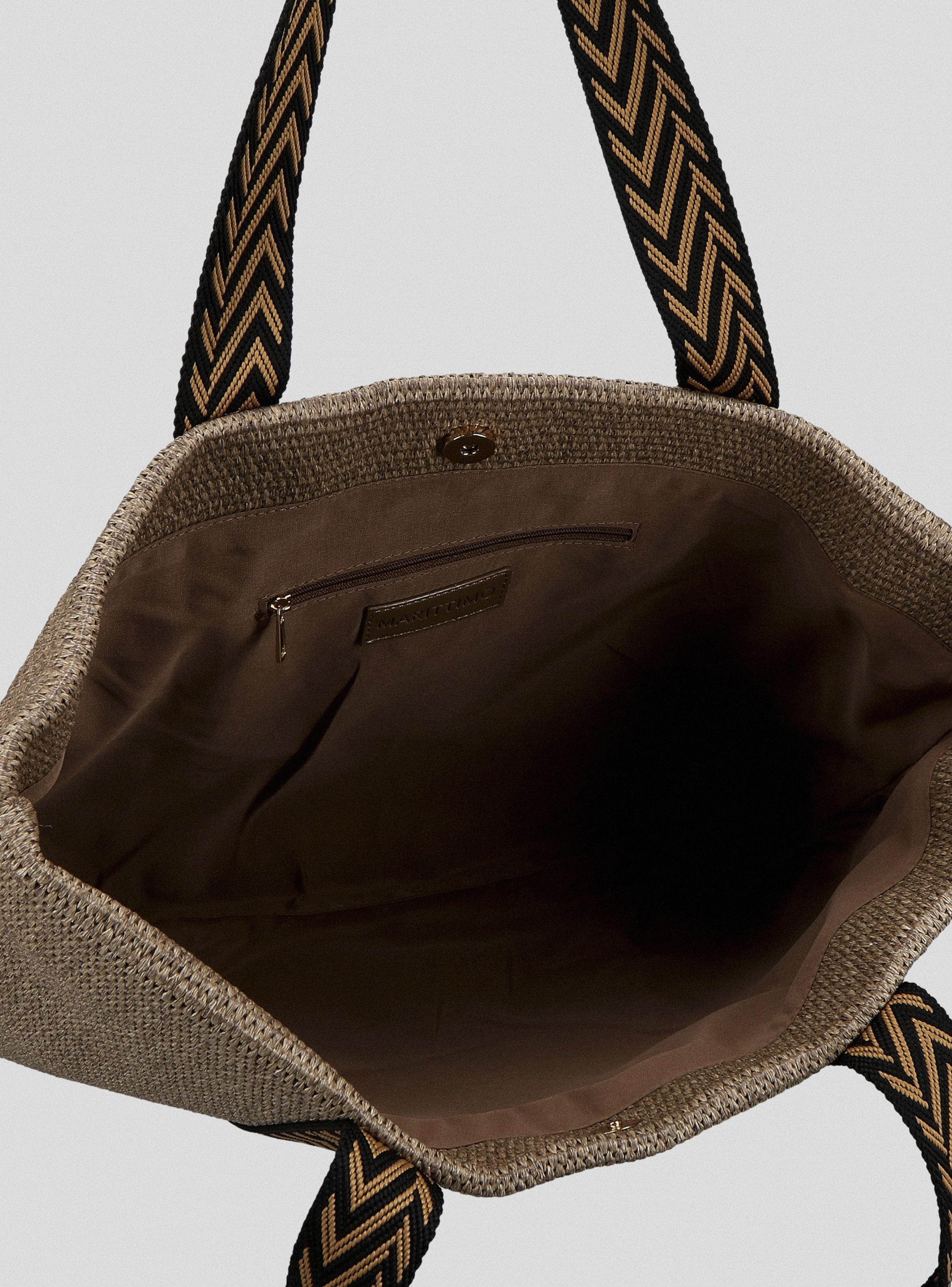 Bolso Efecto Raffia con Straps Diseño-3