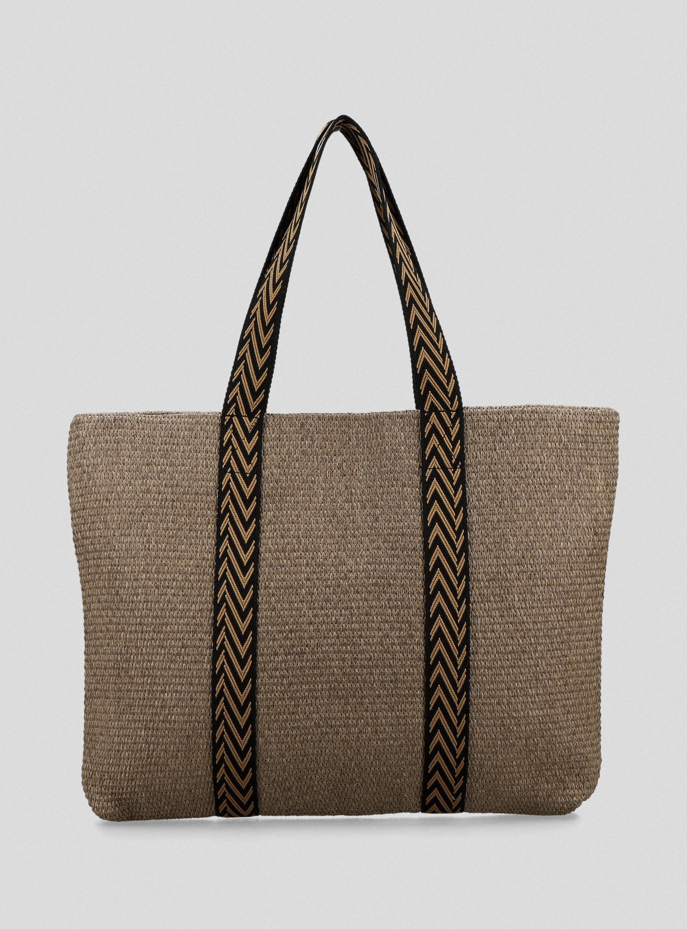 Bolso Efecto Raffia con Straps Diseño-2