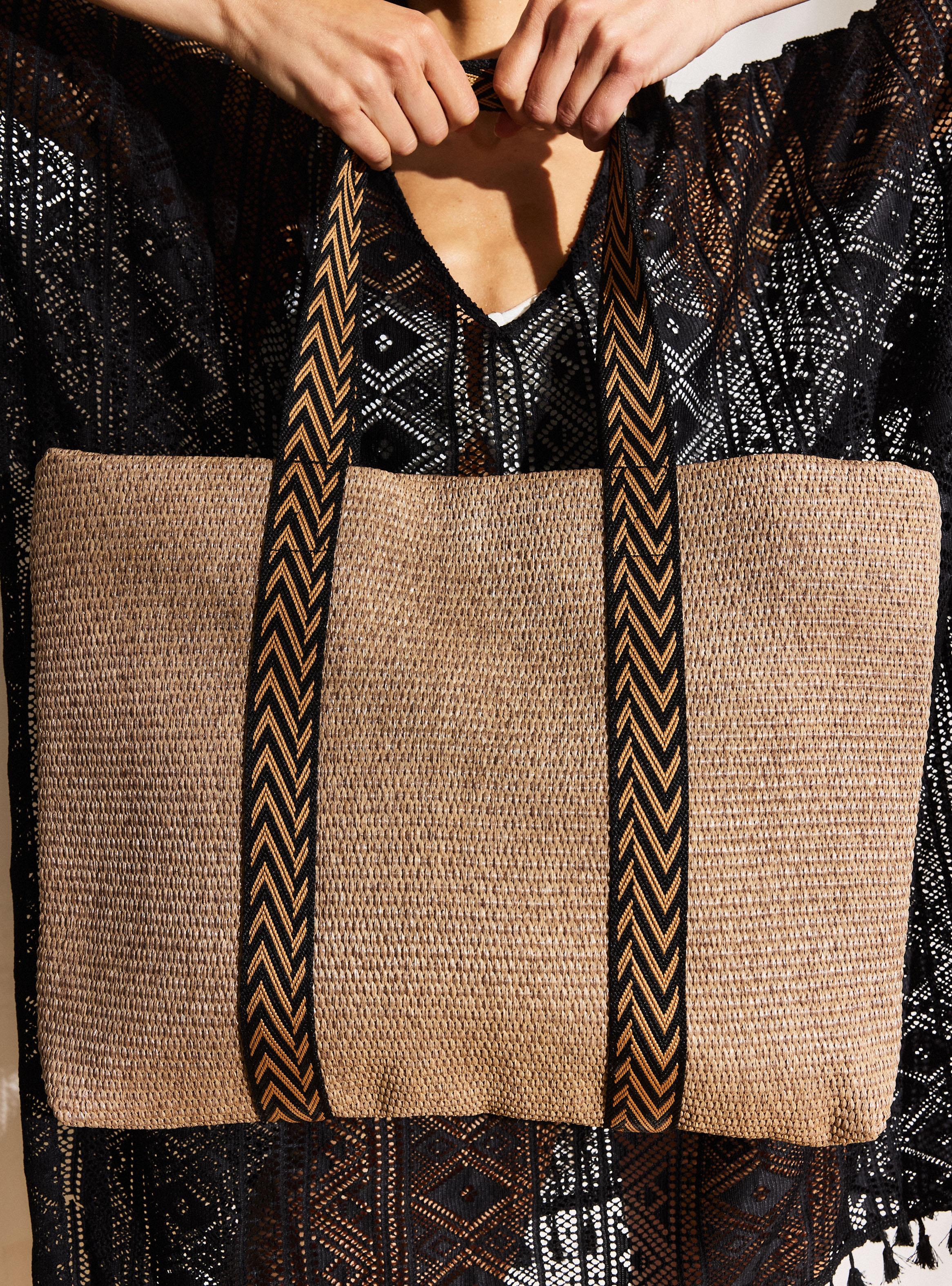 Bolso Efecto Raffia con Straps Diseño-6