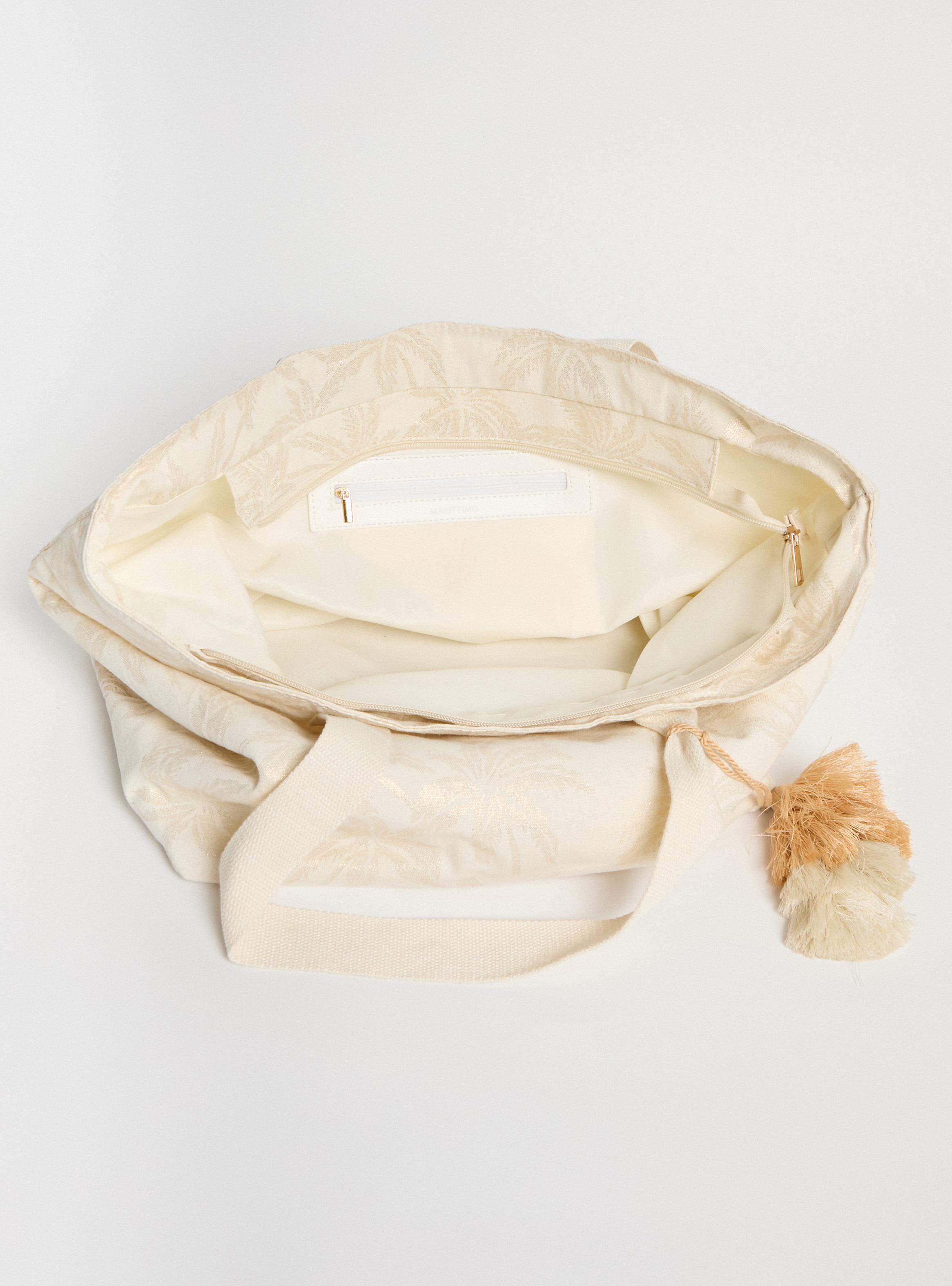 Bolso Textil con Pompón y Estuche-3